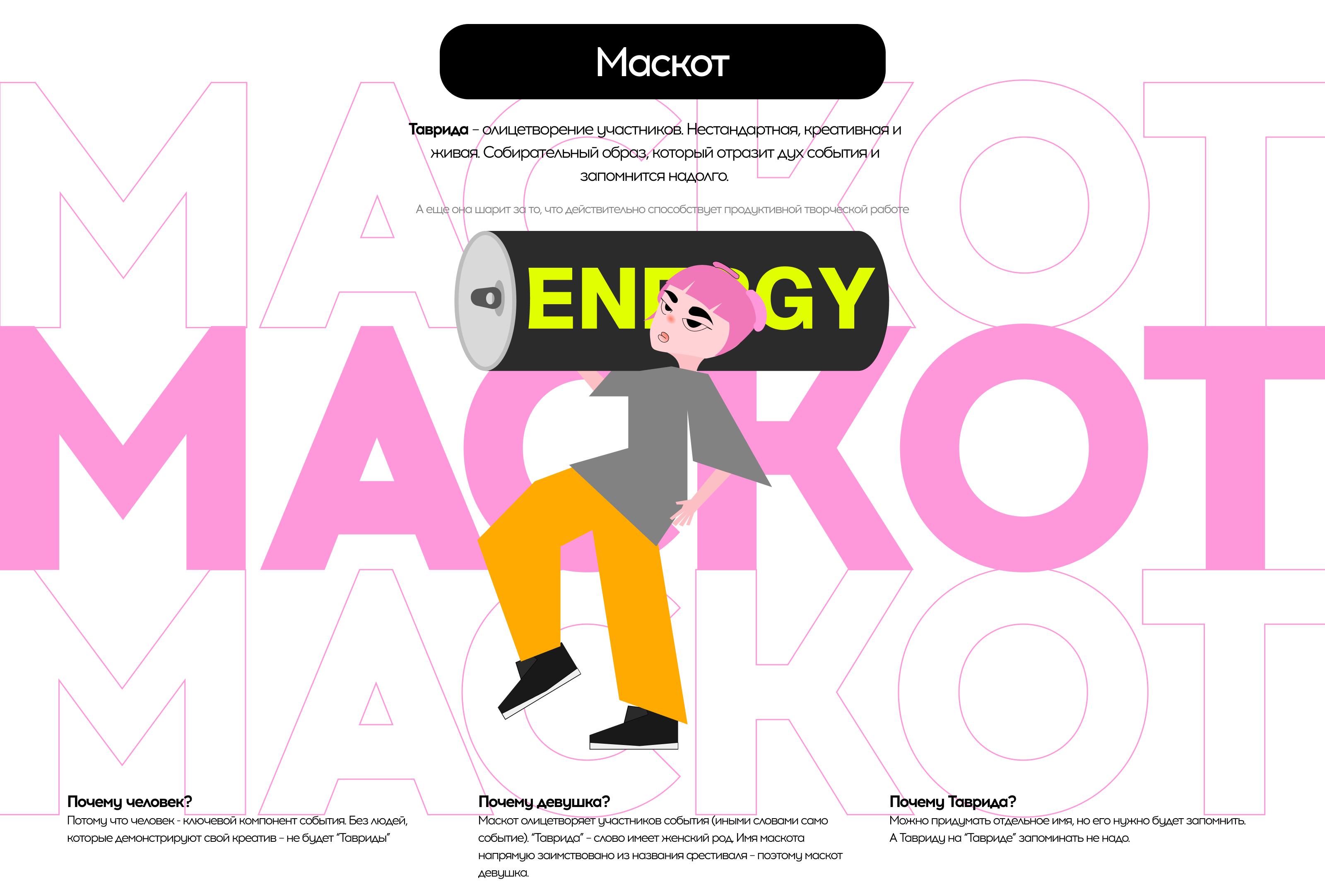 Концепт маскота для Таврида.АРТ — Изображение №5 — Брендинг, Иллюстрация на Dprofile