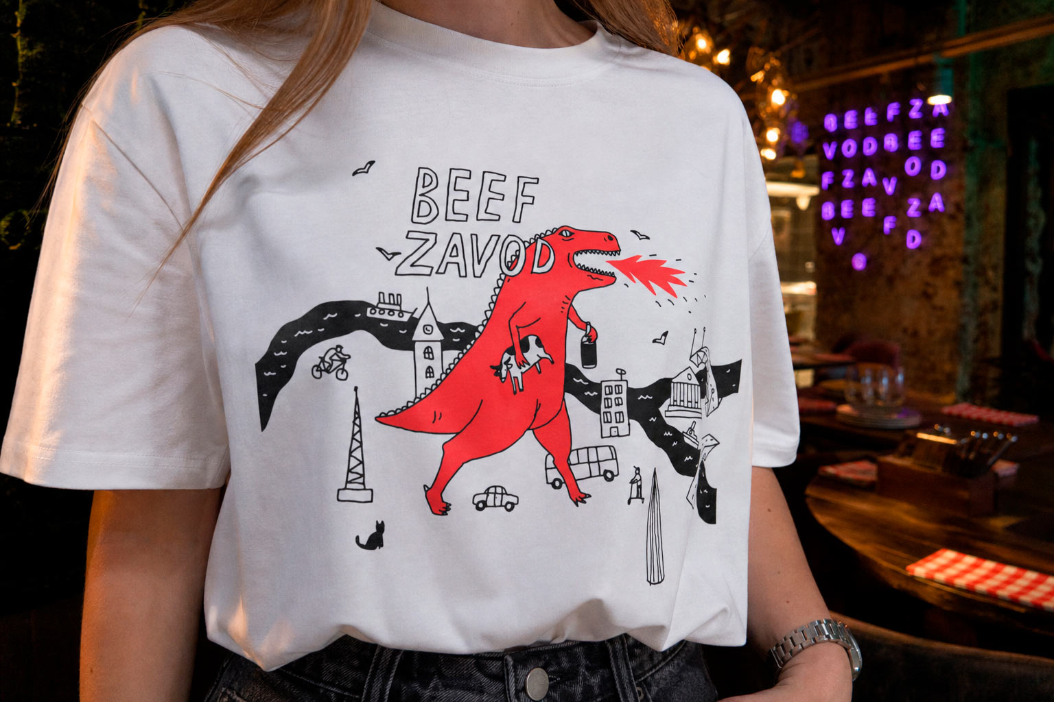 Дизайн мерча для мясного ресторана BeefZavod — Изображение №4 — Брендинг, Иллюстрация на Dprofile
