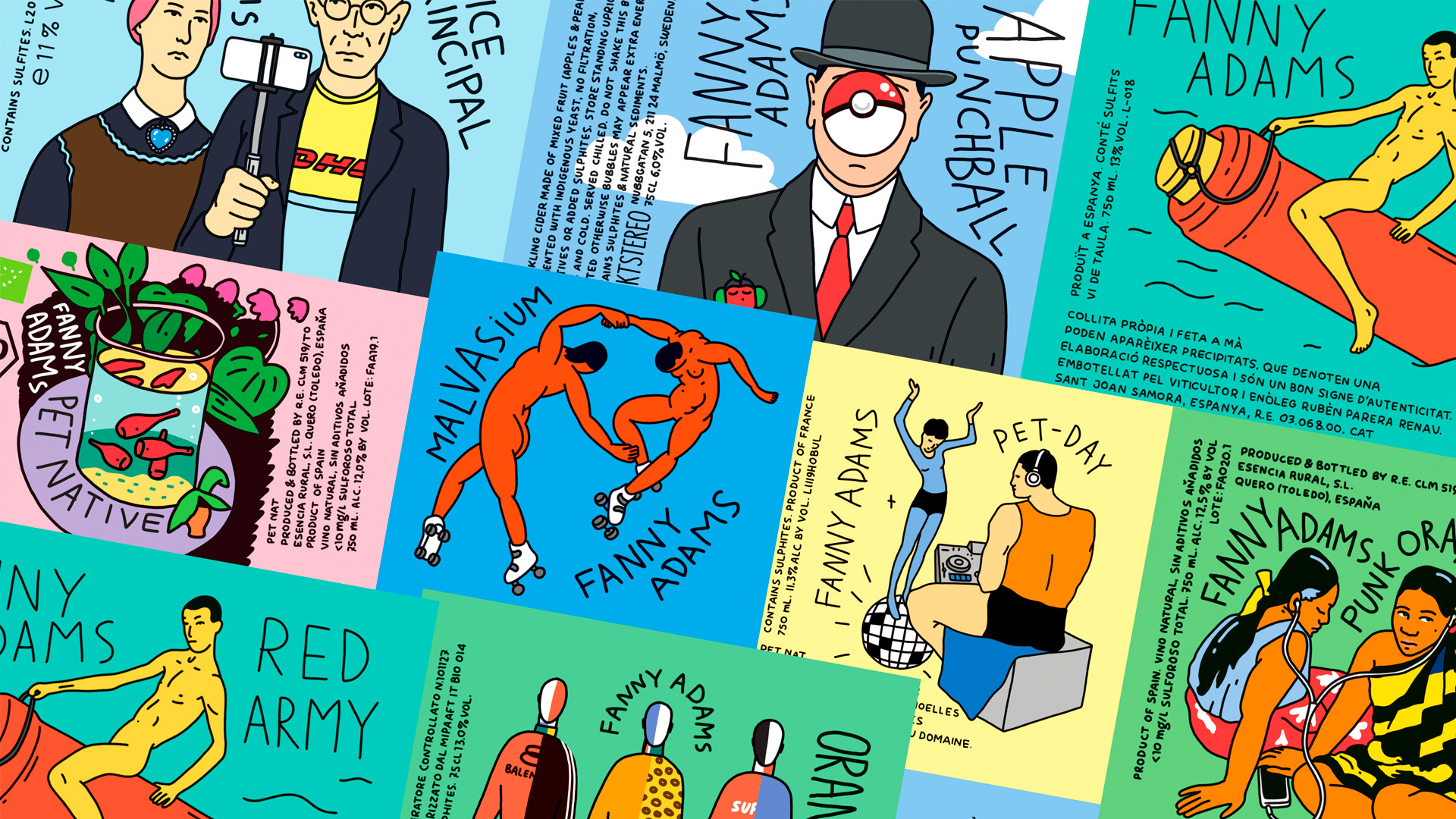 Дизайн этикеток Fanny Adams — лимитированная коллекция 2020 — Изображение №1 — Брендинг, Графика на Dprofile