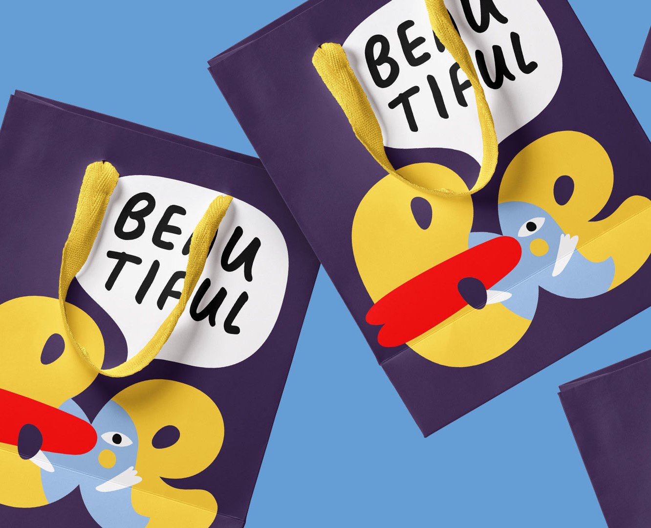 Фирменный стиль магазина косметики Be beautiful на Dprofile