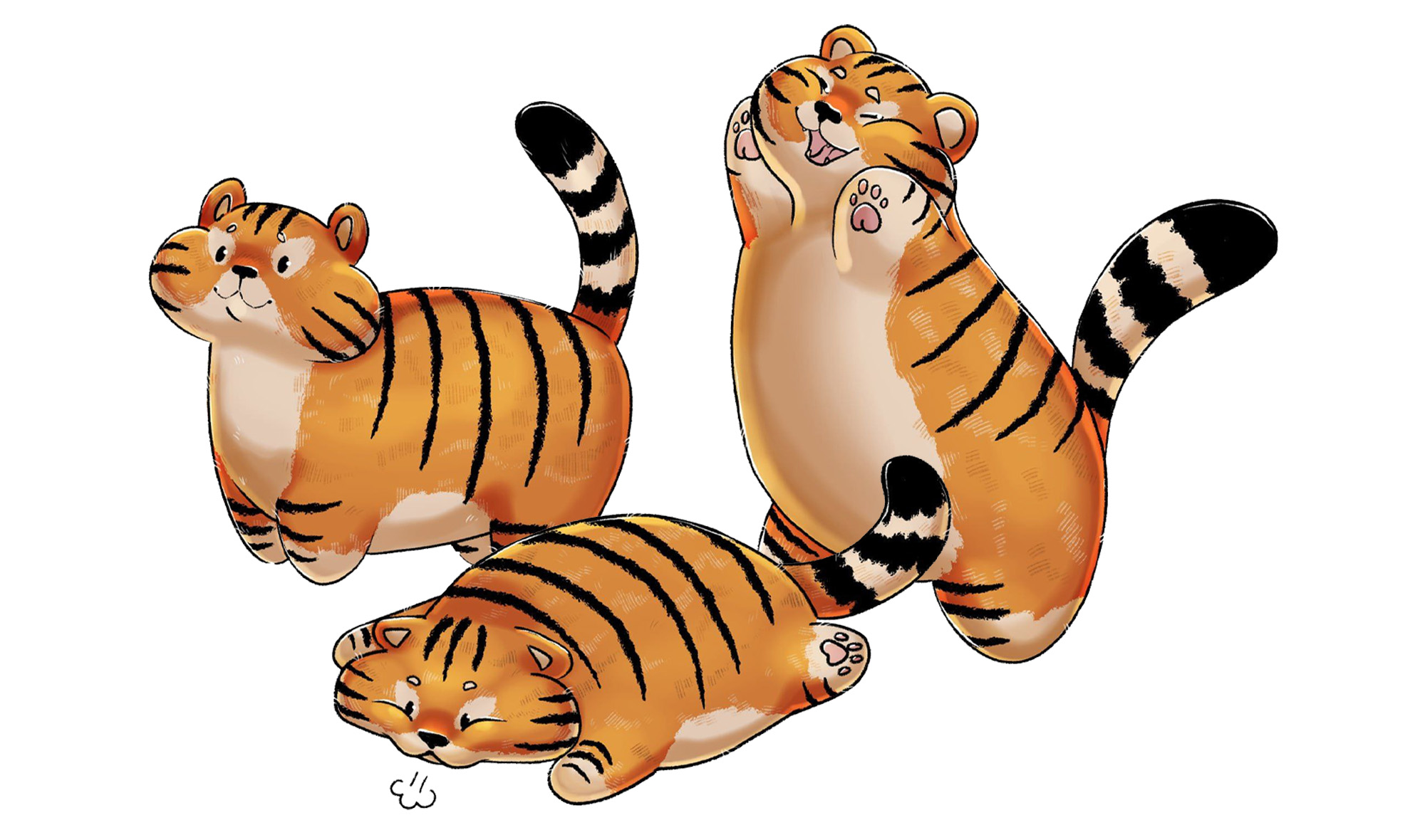 КАРТЫ ТАРО - Коммерческая Иллюстрация CHUBBY TIGER TAROT — Изображение №5 — Иллюстрация, Графика на Dprofile