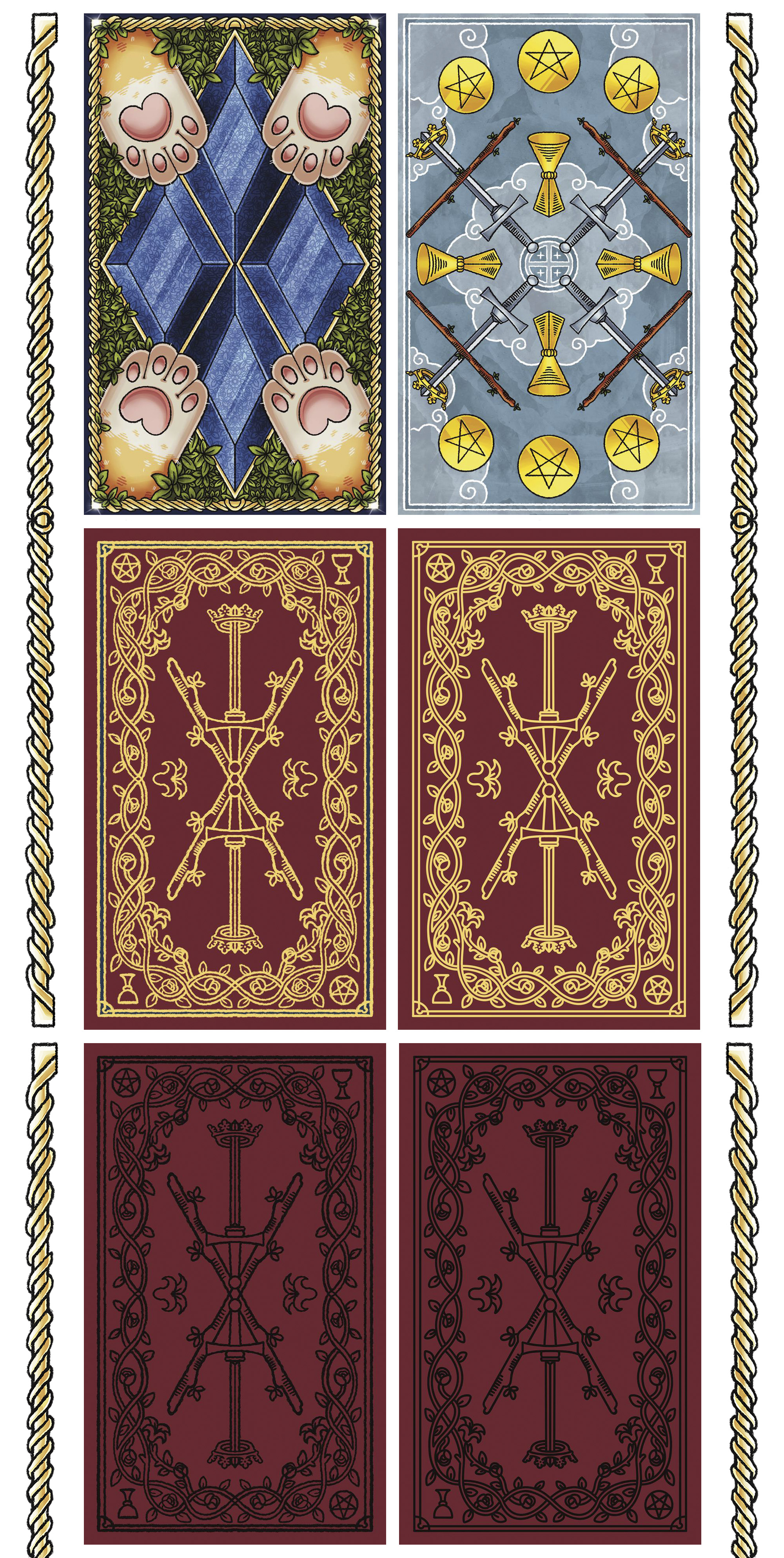 КАРТЫ ТАРО - Коммерческая Иллюстрация CHUBBY TIGER TAROT — Изображение №36 — Иллюстрация, Графика на Dprofile