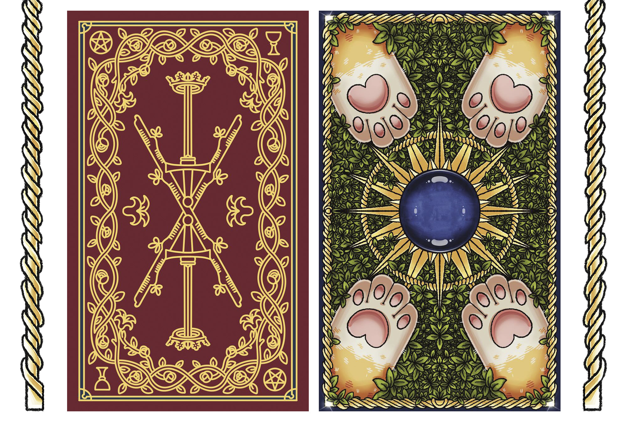 КАРТЫ ТАРО - Коммерческая Иллюстрация CHUBBY TIGER TAROT — Изображение №37 — Иллюстрация, Графика на Dprofile
