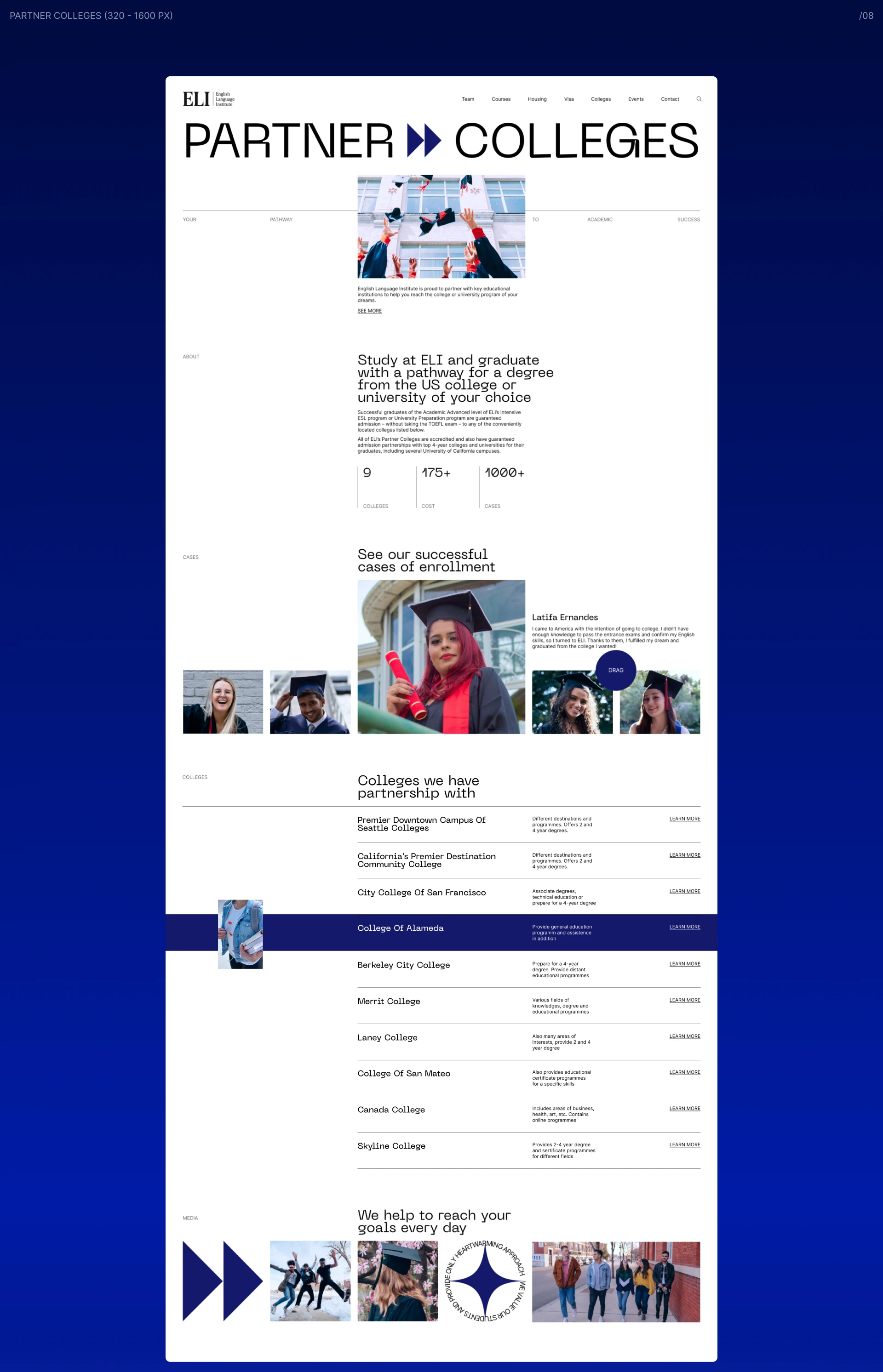 English Language Institute | website redesign — Изображение №17 — Интерфейсы на Dprofile