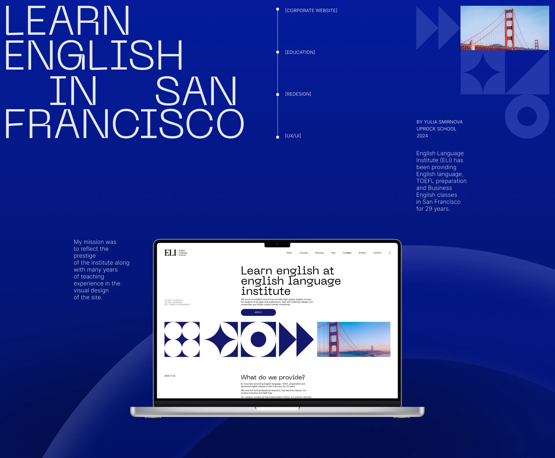 English Language Institute | website redesign — Изображение №1 — Интерфейсы на Dprofile