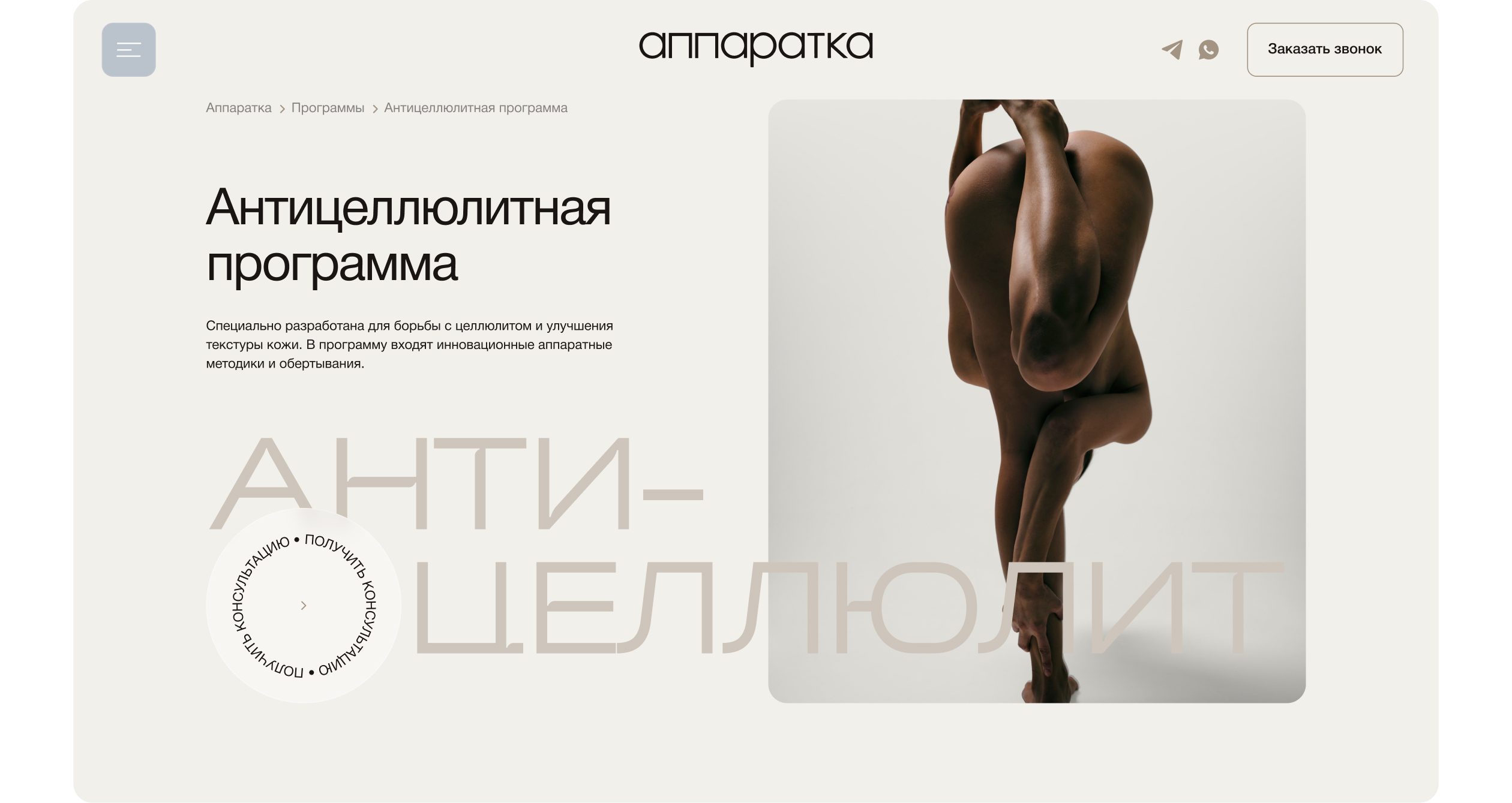Аппаратка | Сайт для студии премиальной косметологии — Изображение №2 — Брендинг, Нейро на Dprofile