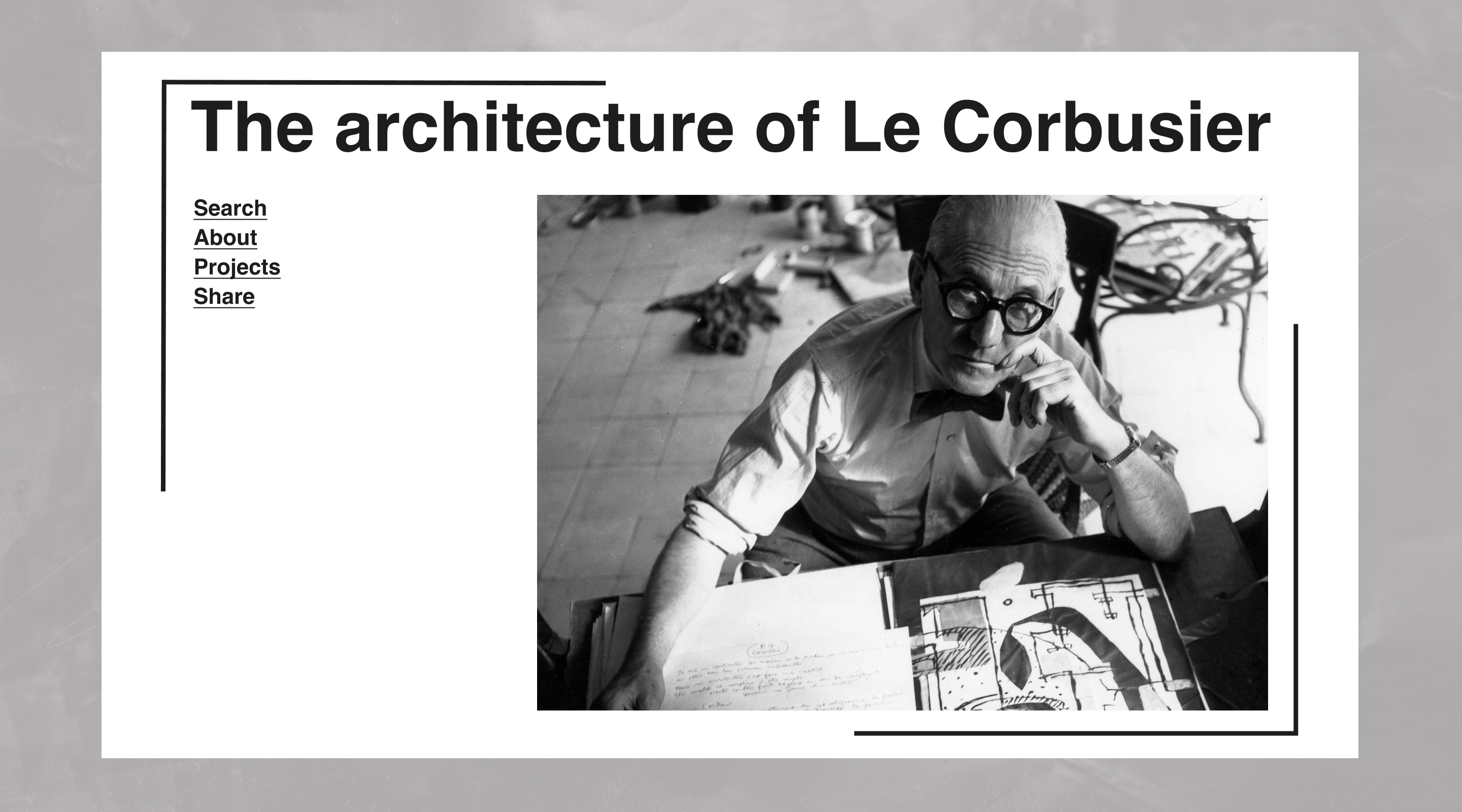 Le Corbusier | Website Landing Page — Изображение №3 — Интерфейсы, Маркетинг на Dprofile