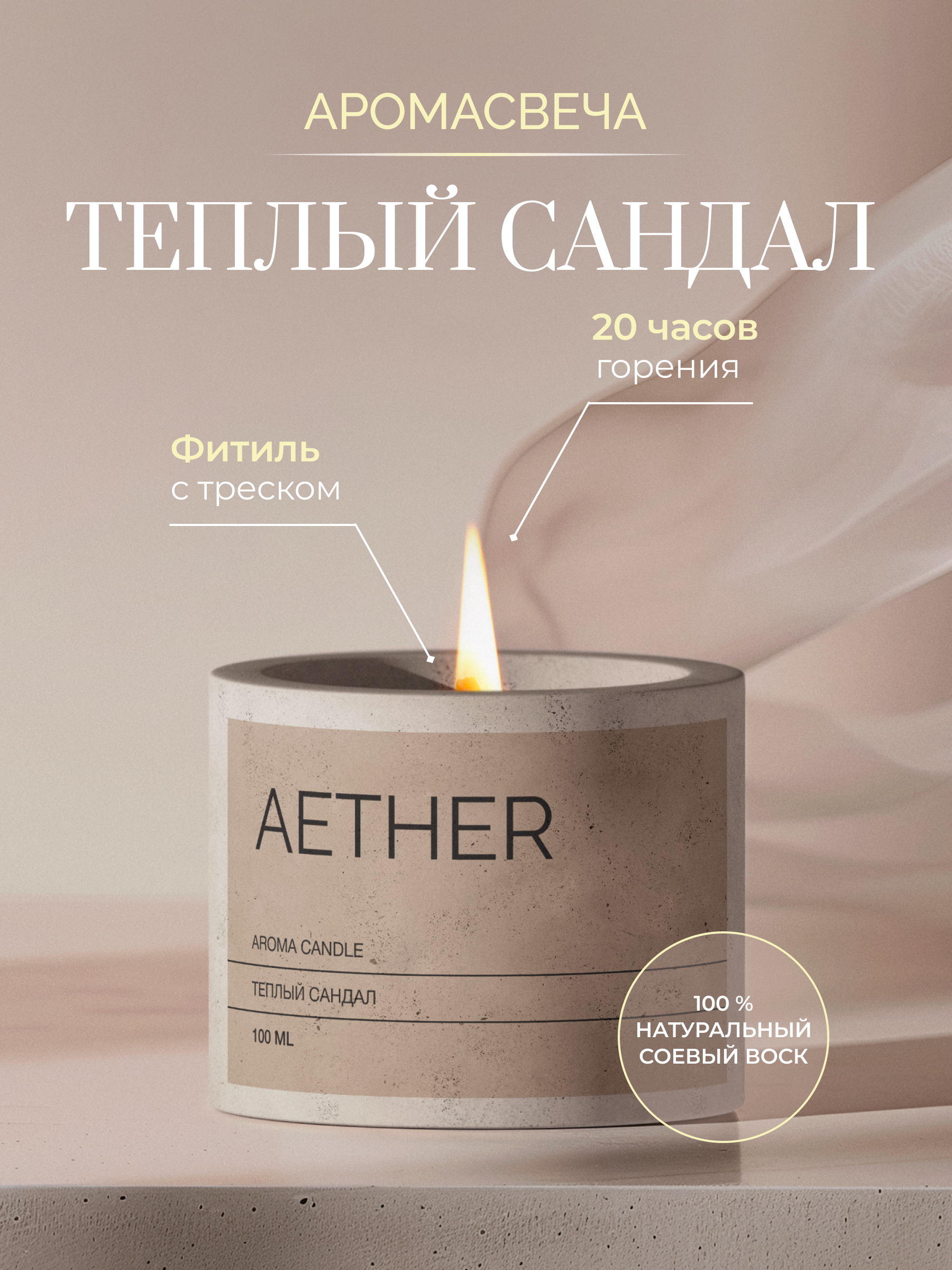 Инфографика для аромасвечи — Изображение №1 — Графика на Dprofile