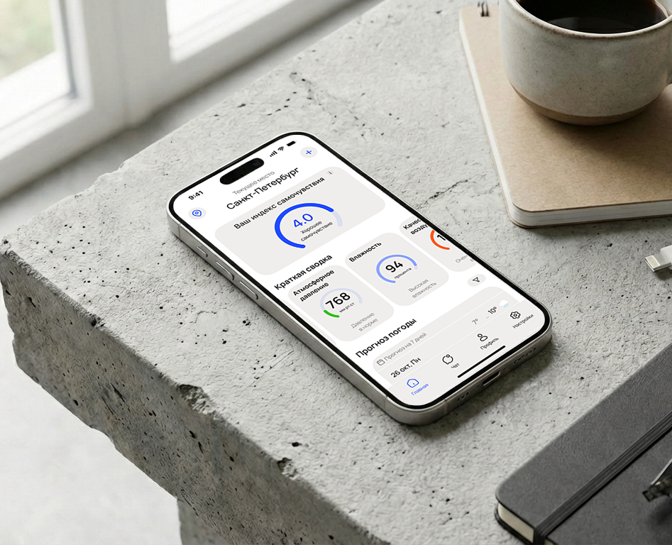 МетеоРитм (прогноз погоды для метозависимых) на Dprofile