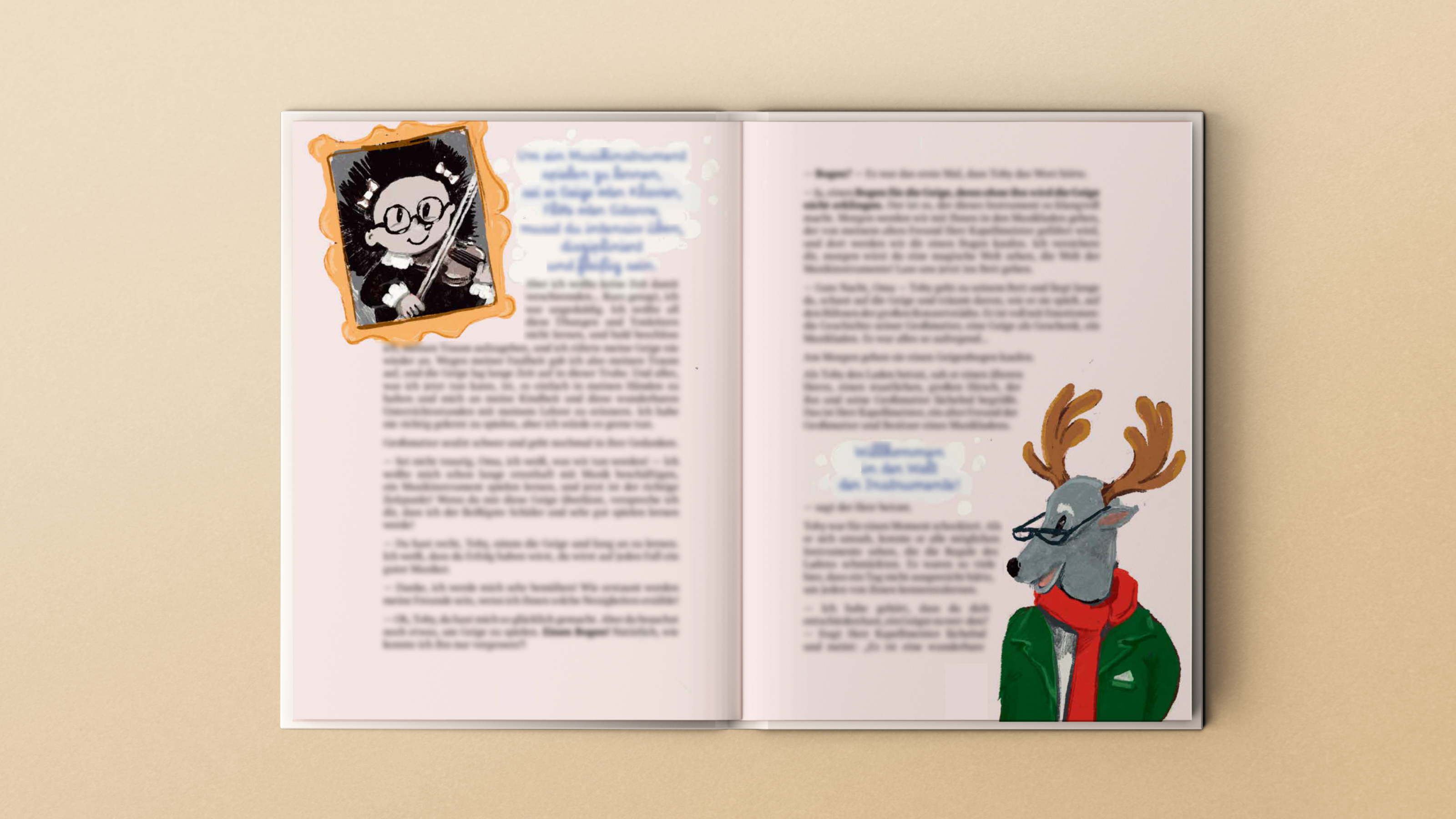 Книга для детей о музыке и дружбе — Изображение №7 — Иллюстрация, Графика на Dprofile