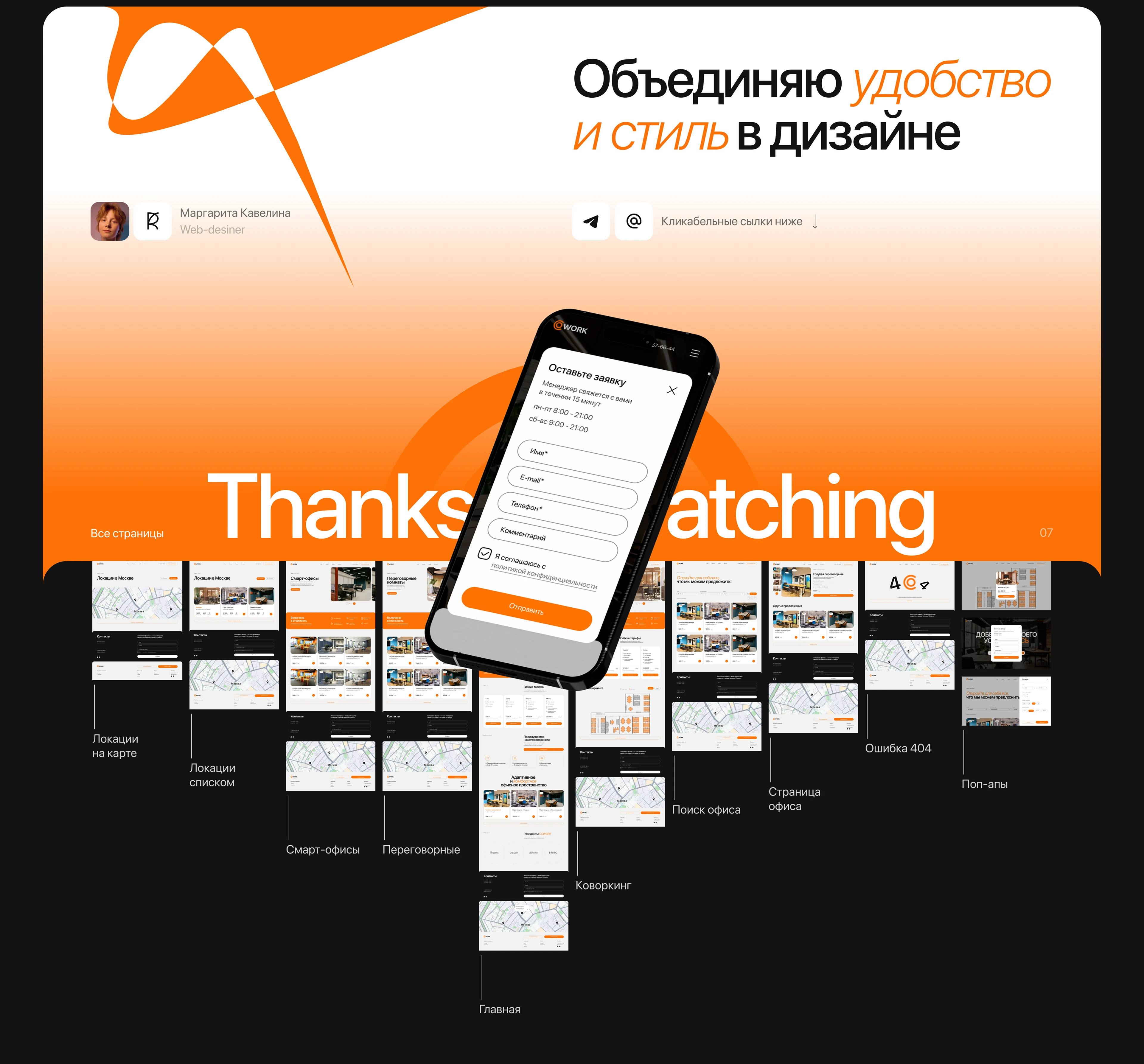 Coworking space / Web-design — Изображение №12 — Интерфейсы, Брендинг на Dprofile