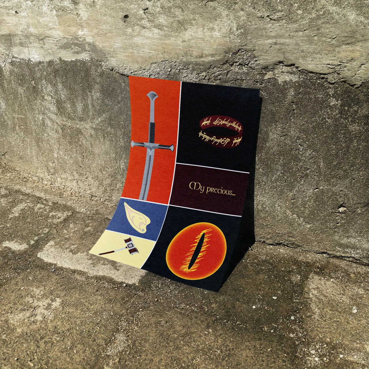 Плакат по фильму «Властелин колец» — Изображение №1 — Иллюстрация, Графика на Dprofile