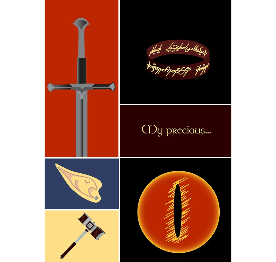 Плакат по фильму «Властелин колец» — Изображение №3 — Иллюстрация, Графика на Dprofile