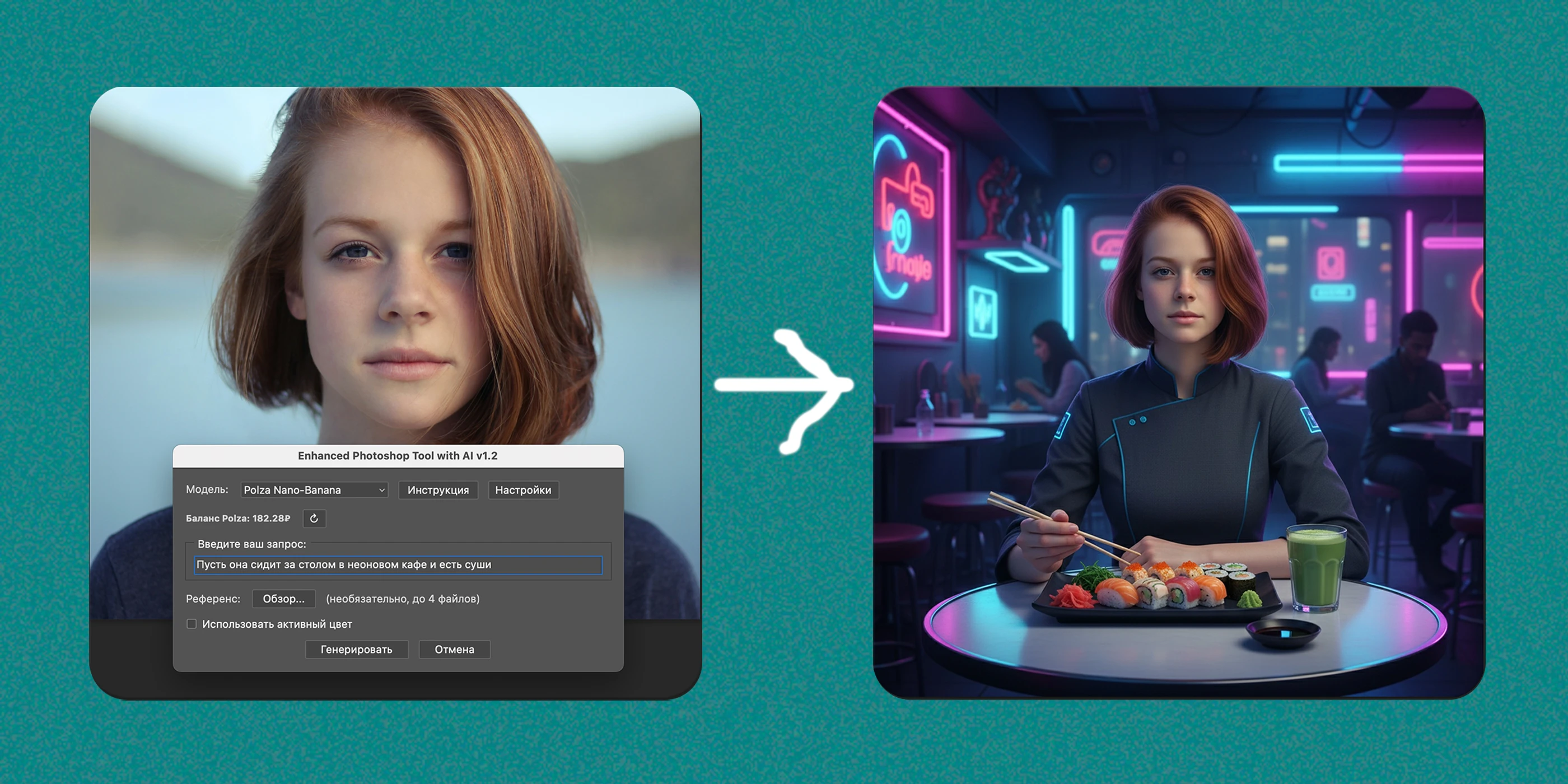 Nano-Banana и Seedream в Photoshop — Изображение №7 — Иллюстрация, Графика на Dprofile