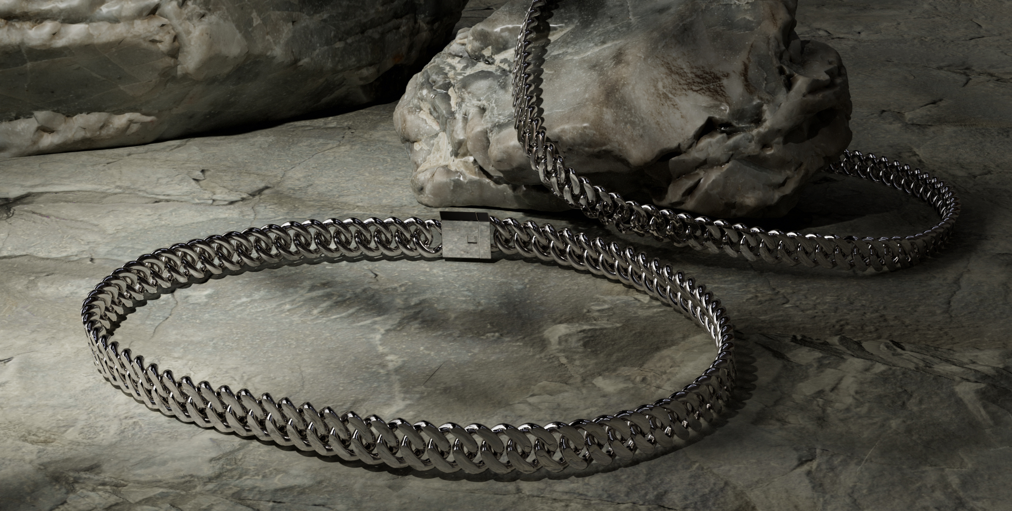 Curb Chain — 3D-визуализация ювелирной цепочки — Изображение №3 — 3D, Анимация на Dprofile