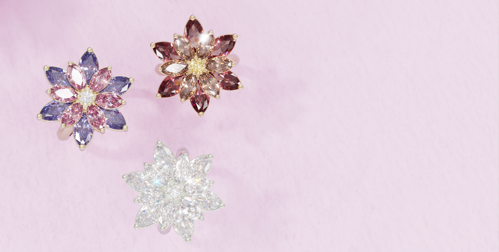 Flower ring: product visualization — Изображение №2 — 3D, Анимация на Dprofile