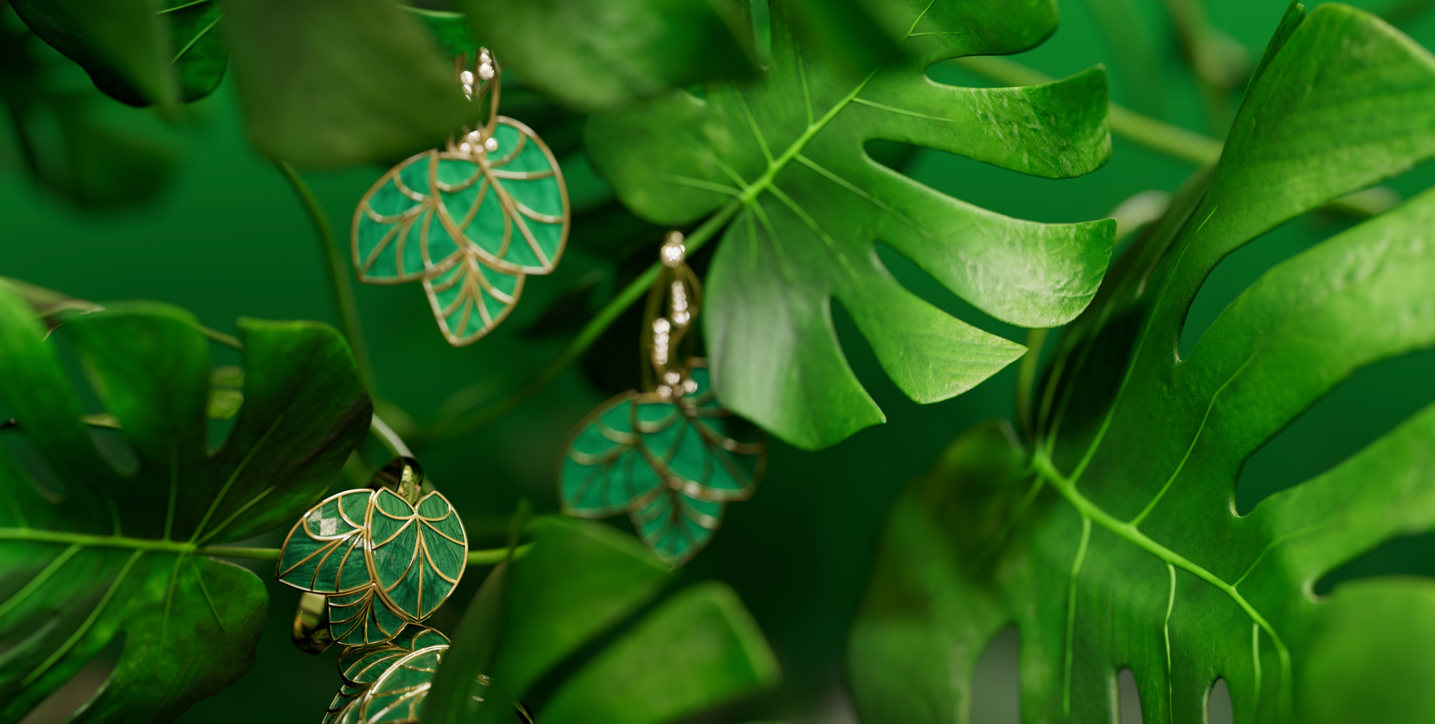 Leaves jewelry: jewelry visual content — Изображение №2 — 3D, Анимация на Dprofile