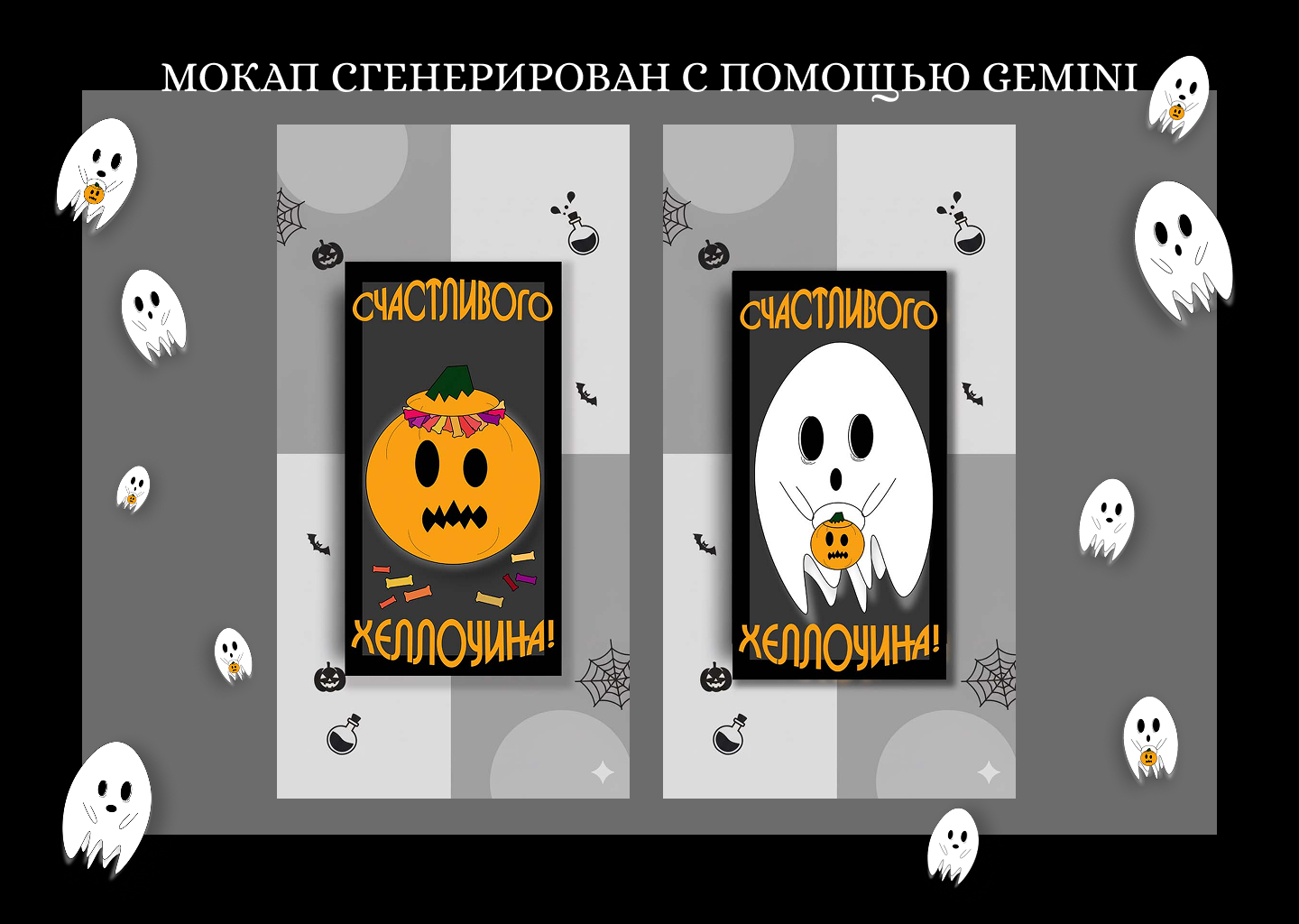 Открытки к Хэллоуину — Изображение №4 — Иллюстрация, Графика на Dprofile