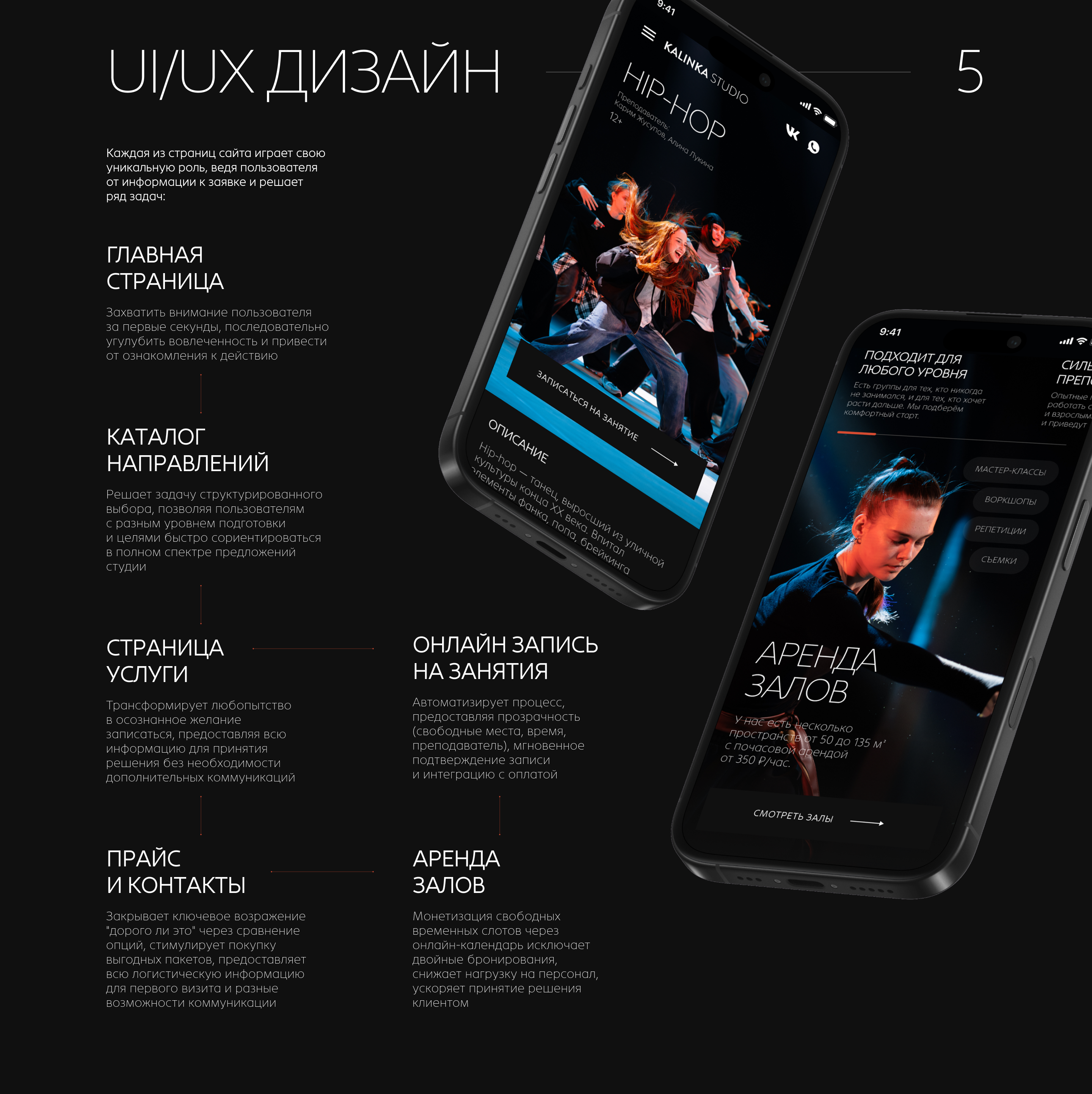 Редизайн сайта танцевальной студии: конверсия +225% — Изображение №14 — Интерфейсы на Dprofile