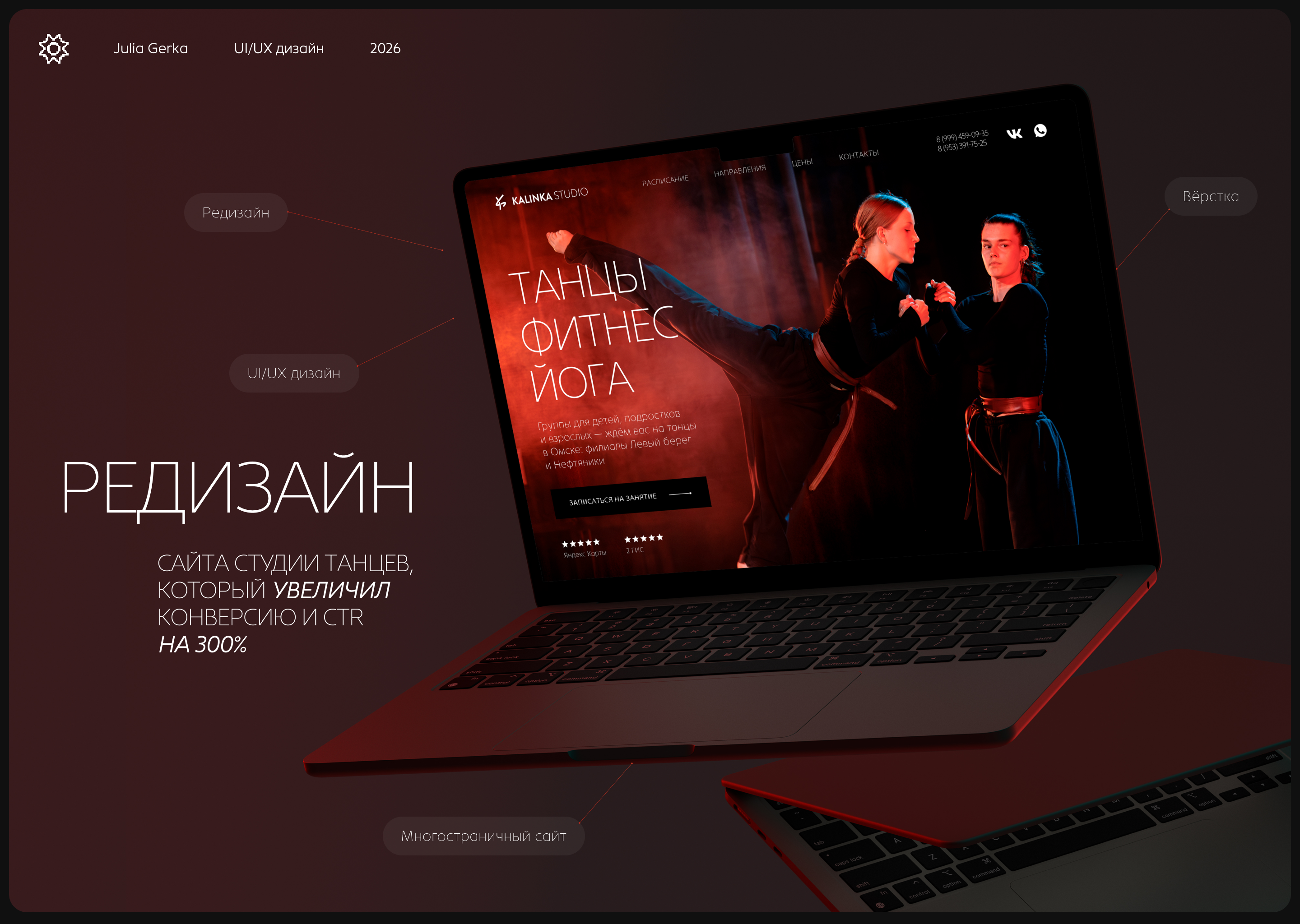 Редизайн сайта танцевальной студии: конверсия +225% — Изображение №1 — Интерфейсы на Dprofile