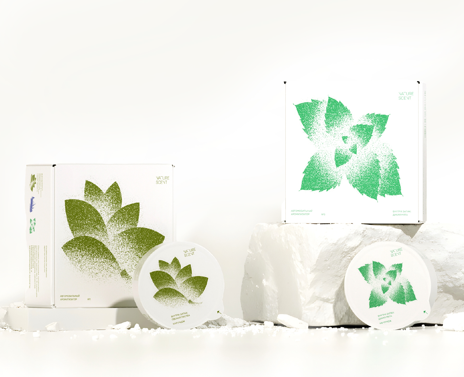 NATURE SCENT - брендинг упаковки ароматизаторов для авто — Брендинг, Иллюстрация на Dprofile