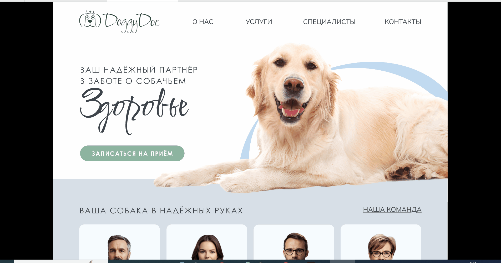 Лендинг и логотип для ветеринарной клиники — Изображение №4 — Интерфейсы, Брендинг на Dprofile