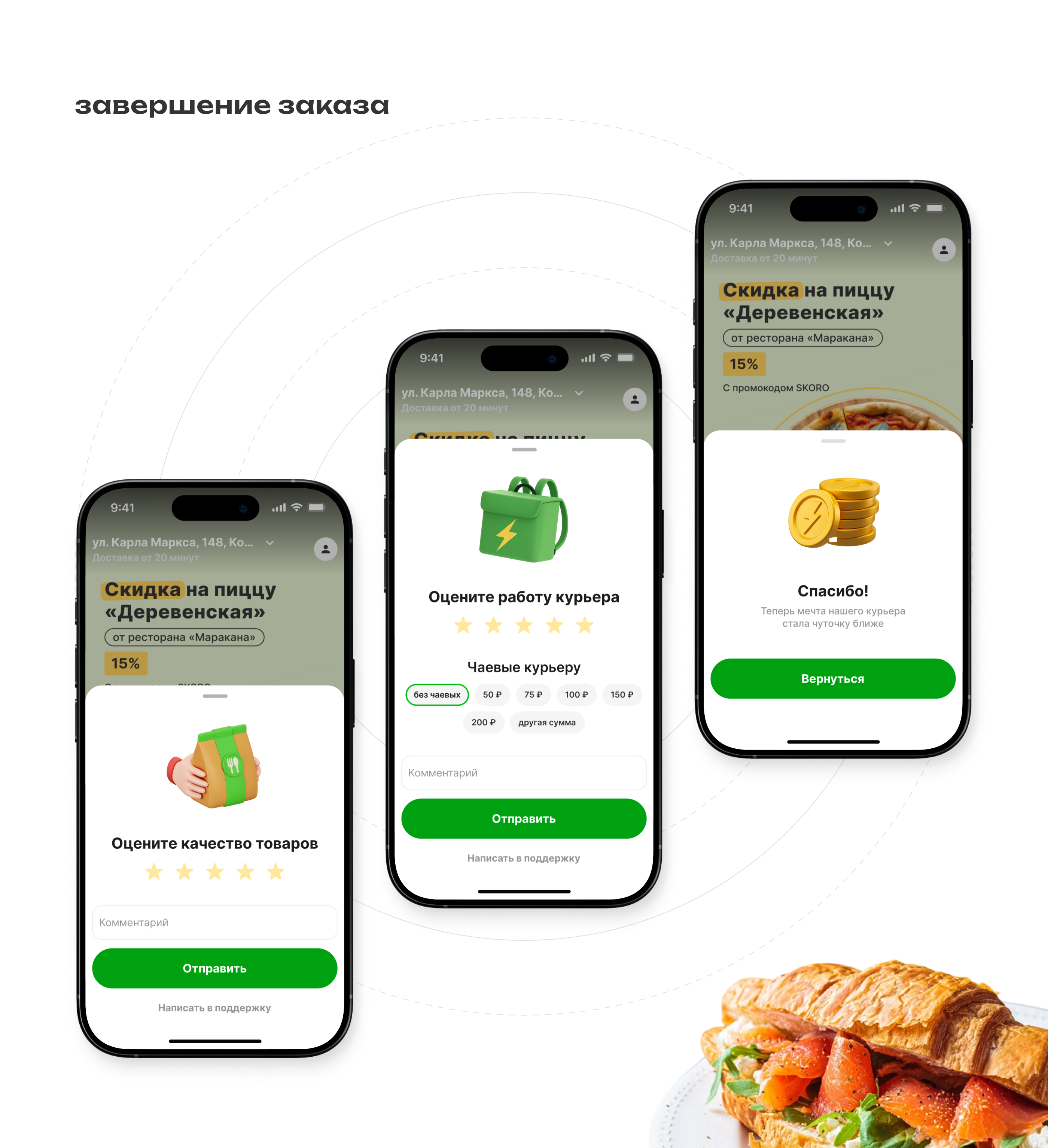 скоротут | food delivery app — Изображение №14 — Интерфейсы, Брендинг на Dprofile