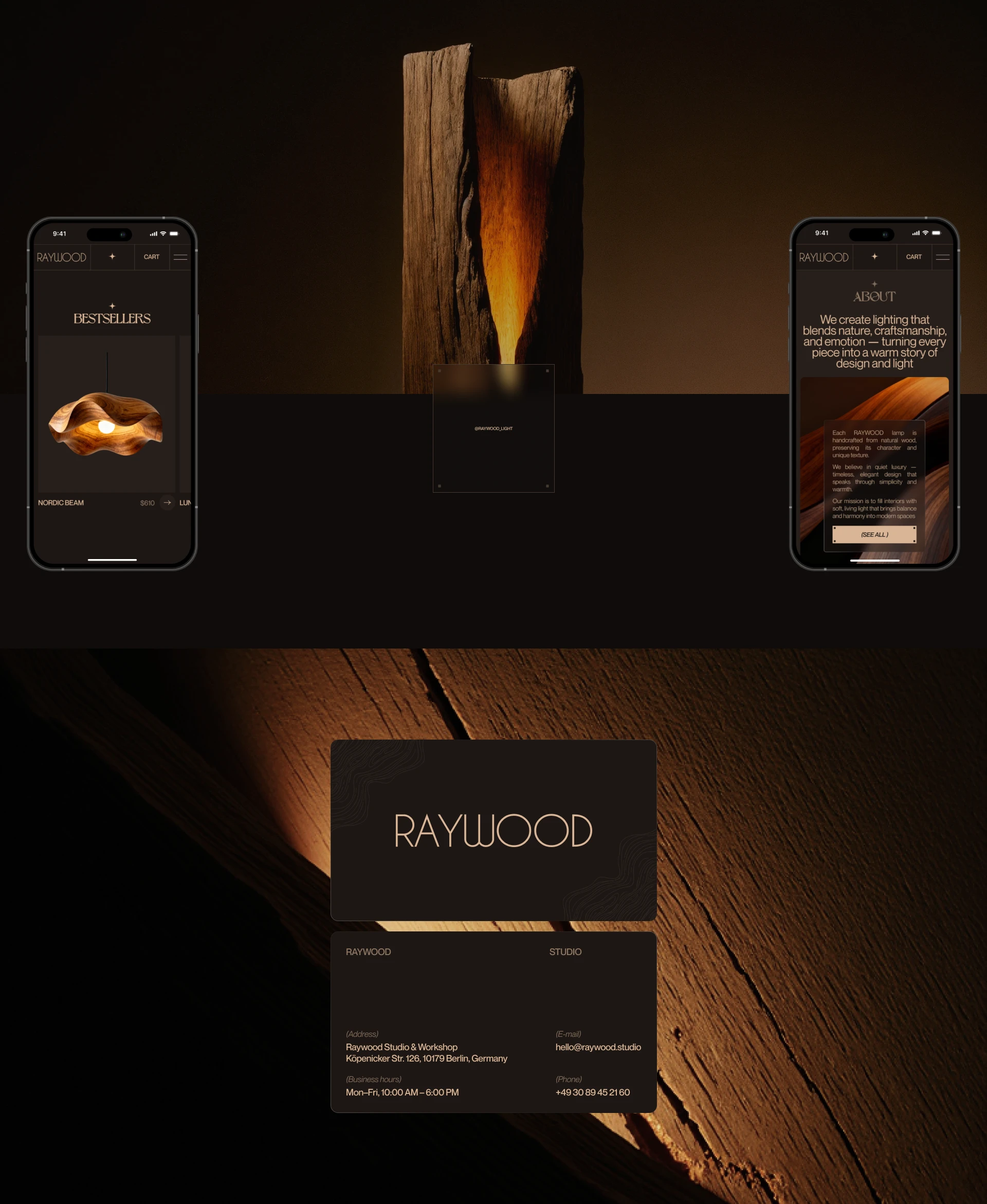 Wooden Lamp |Интернет-магазин — Изображение №3 — Интерфейсы, Брендинг на Dprofile