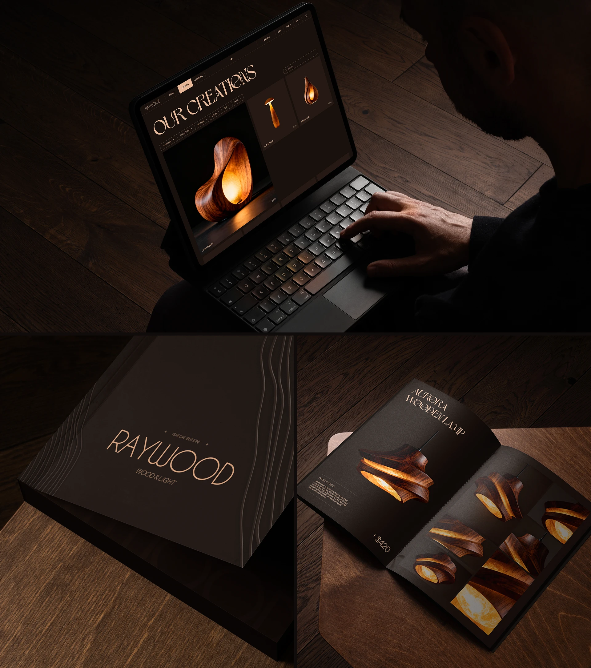 Wooden Lamp |Интернет-магазин — Изображение №5 — Интерфейсы, Брендинг на Dprofile