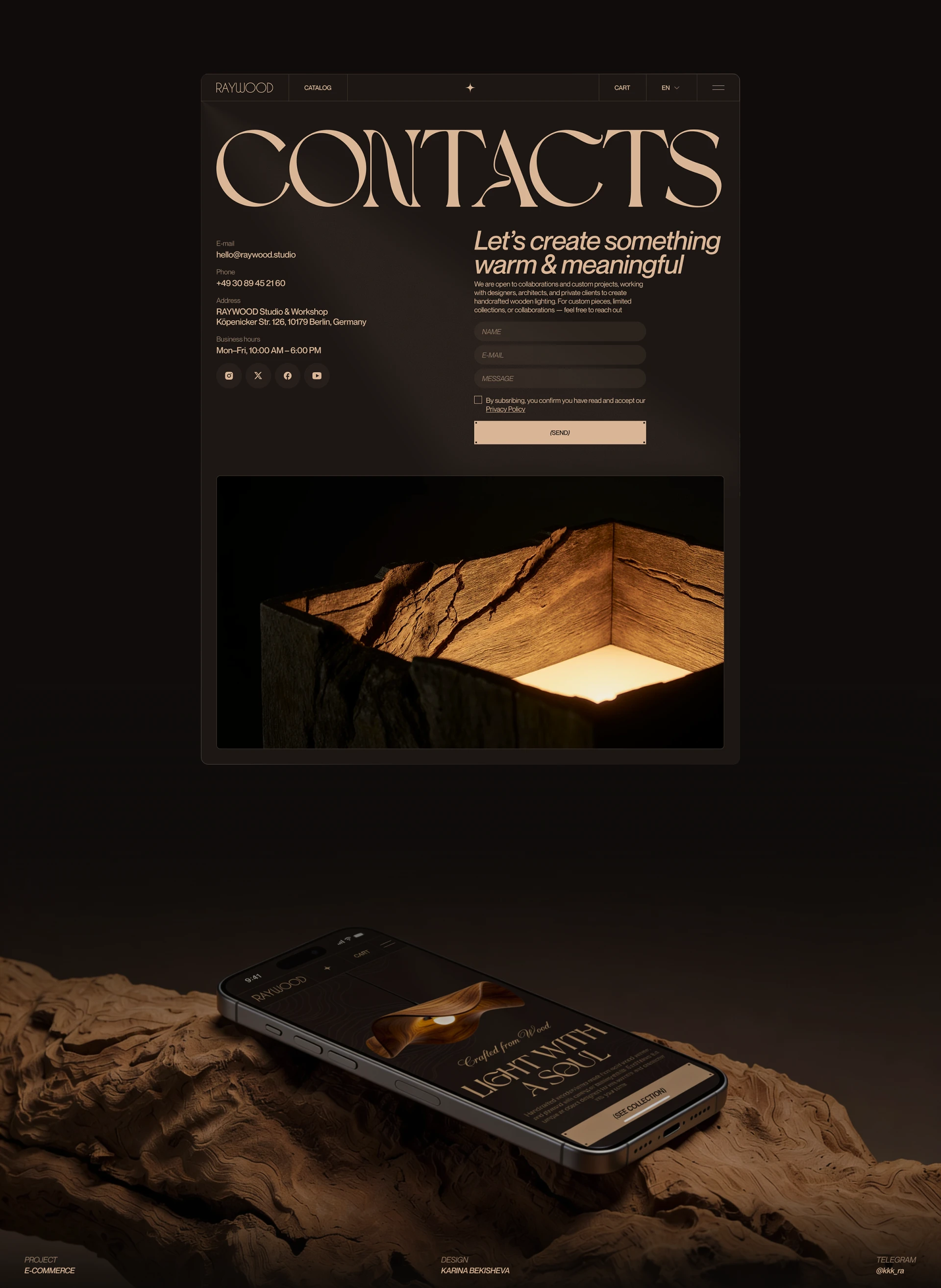 Wooden Lamp |Интернет-магазин — Изображение №12 — Интерфейсы, Брендинг на Dprofile