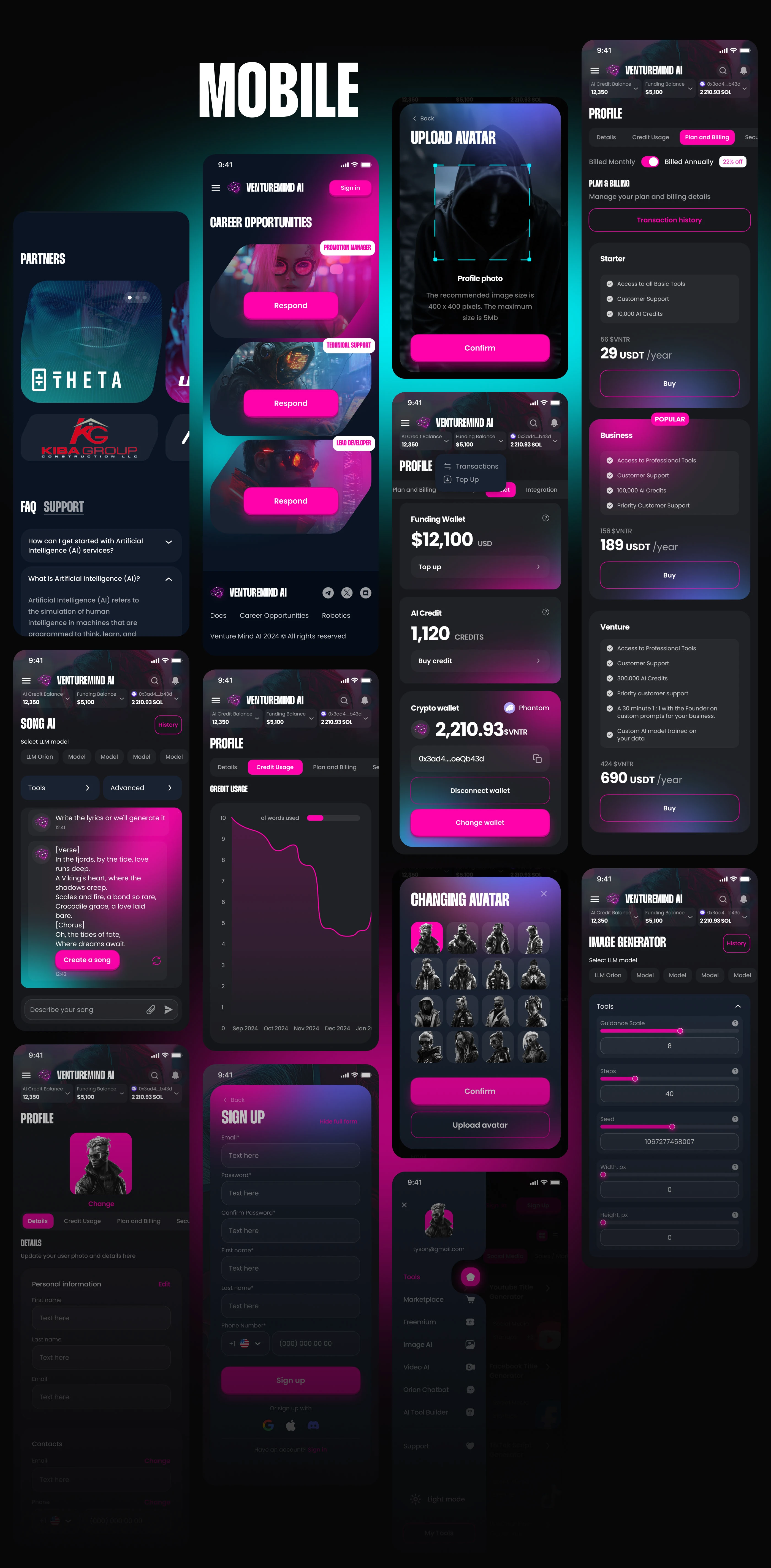 UX/UI-дизайн для AI-платформы в сфере криптоаналитики — Изображение №8 — Интерфейсы на Dprofile