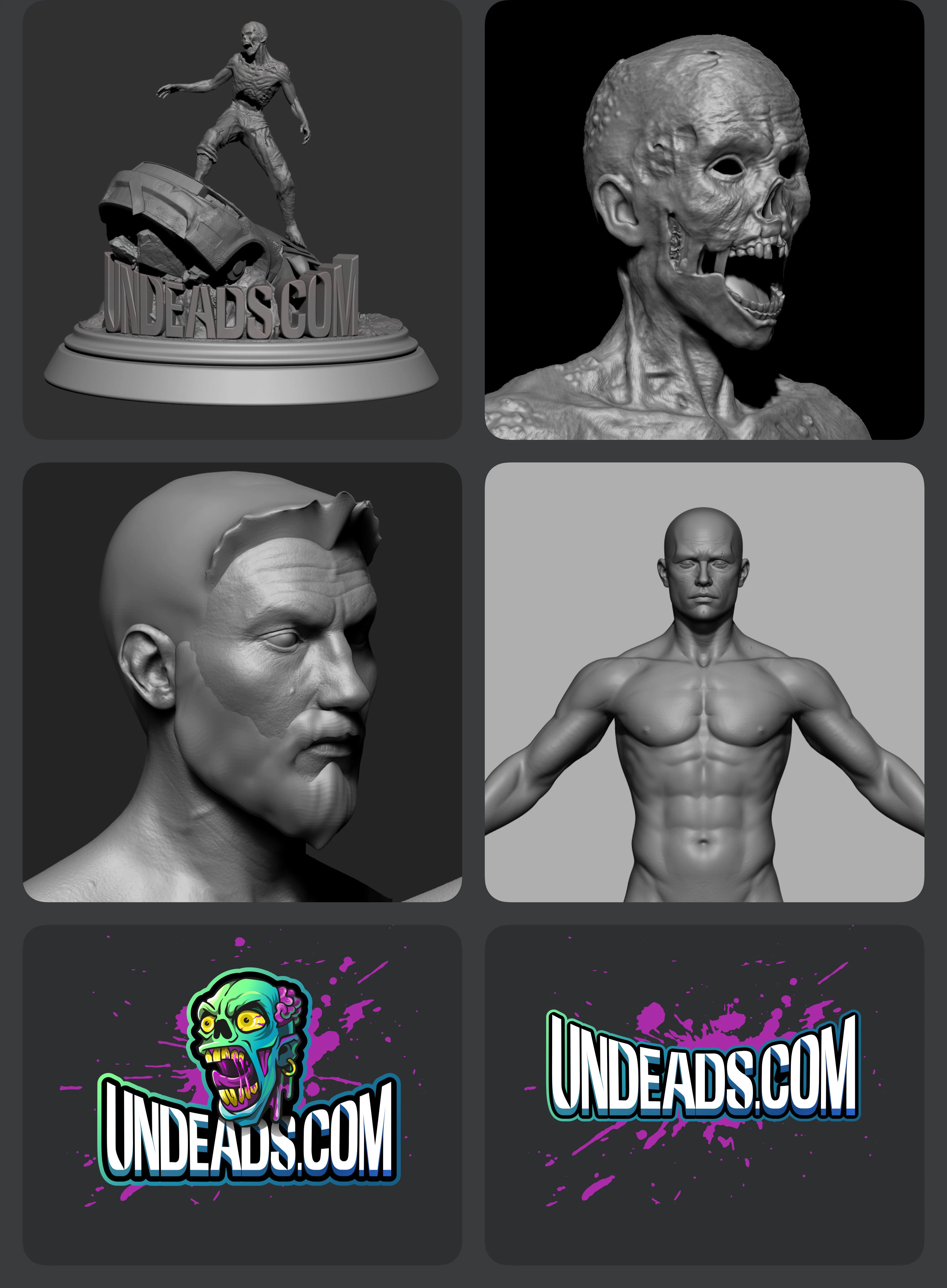 Undeads — 3D NFT Collection & Landing Experience — Изображение №3 — Интерфейсы, Иллюстрация на Dprofile