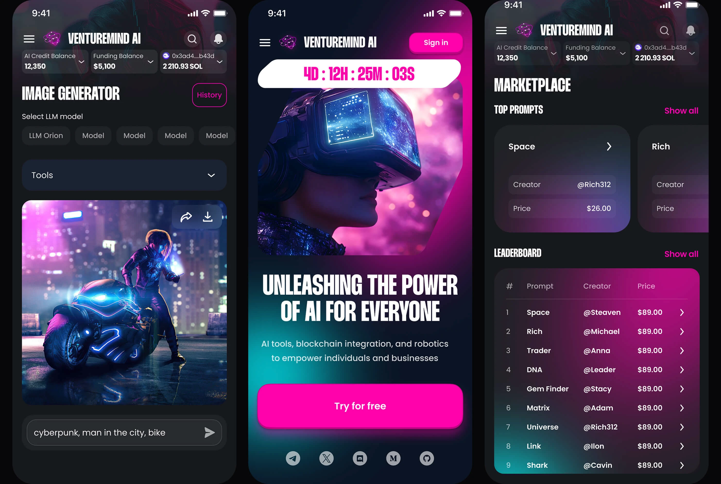 UX/UI-дизайн для AI-платформы в сфере криптоаналитики — Изображение №3 — Интерфейсы на Dprofile