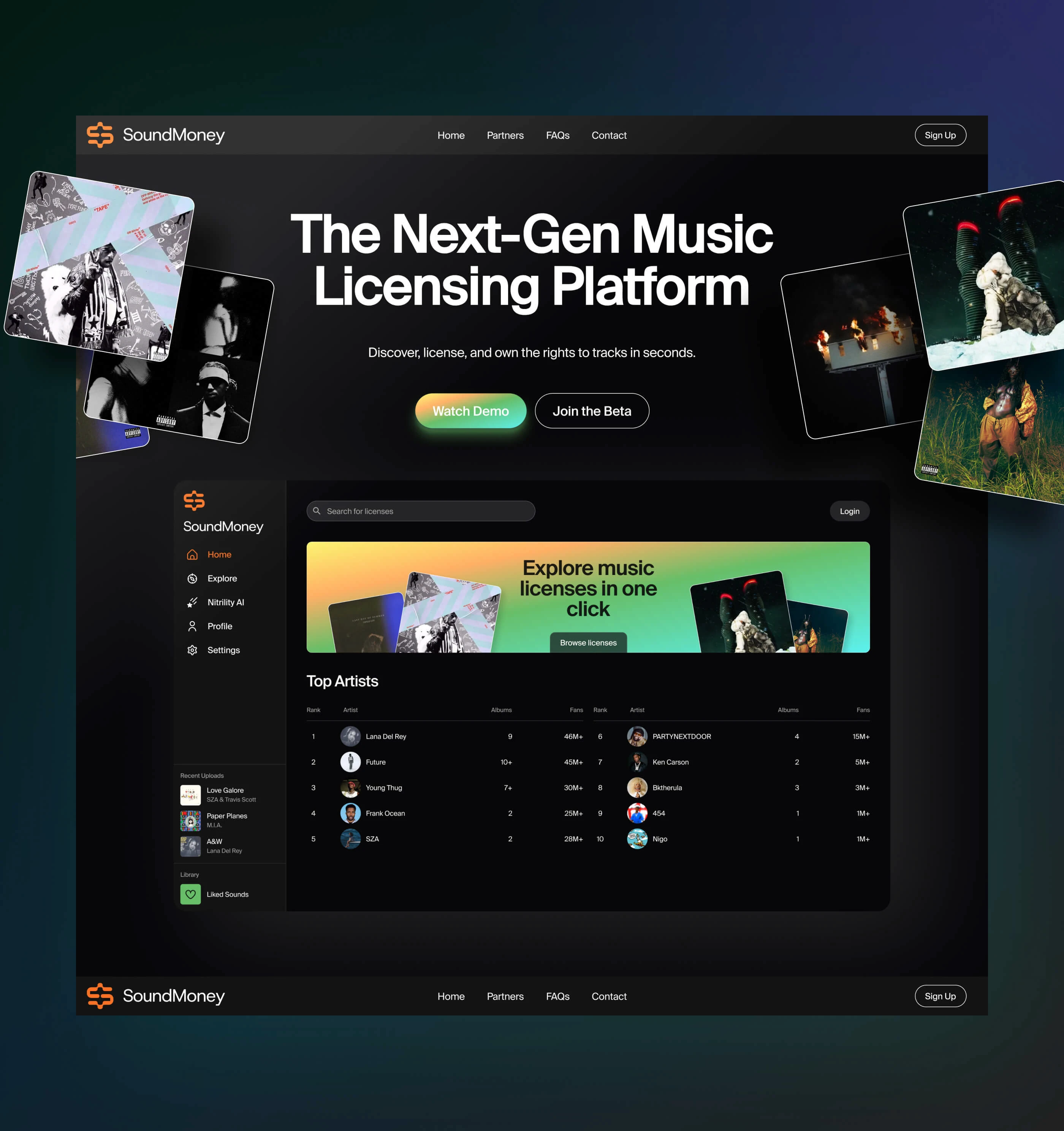 Music Beyond Platforms — Web3-экосистема для креаторов — Изображение №4 — Интерфейсы на Dprofile