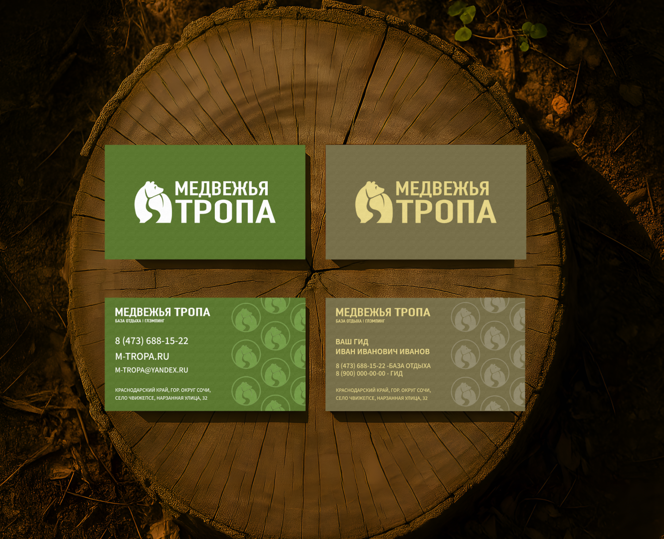 МЕДВЕЖЬЯ ТРОПА | ФИРМЕННЫЙ СТИЛЬ | ЛОГОТИП на Dprofile