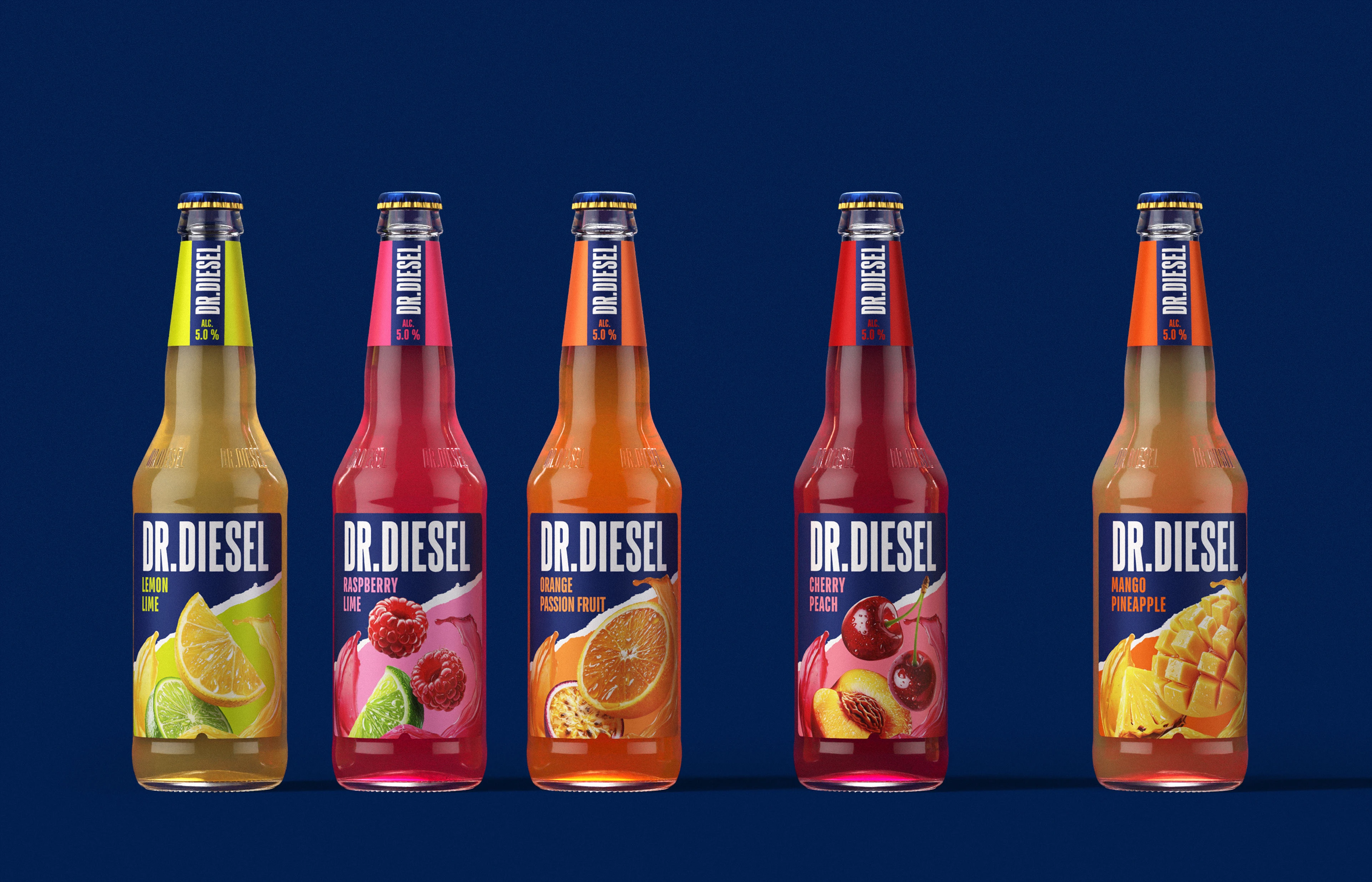 DR.DIESEL Линейка алкогольных напитков — Изображение №1 — Брендинг, Иллюстрация на Dprofile