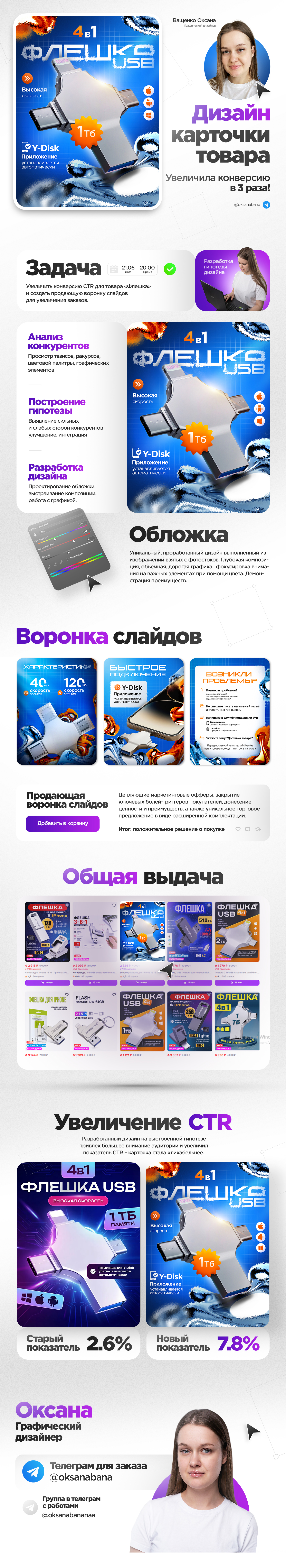 Карточка товара 2026 Флешка — Изображение №1 — Графика, Маркетинг на Dprofile