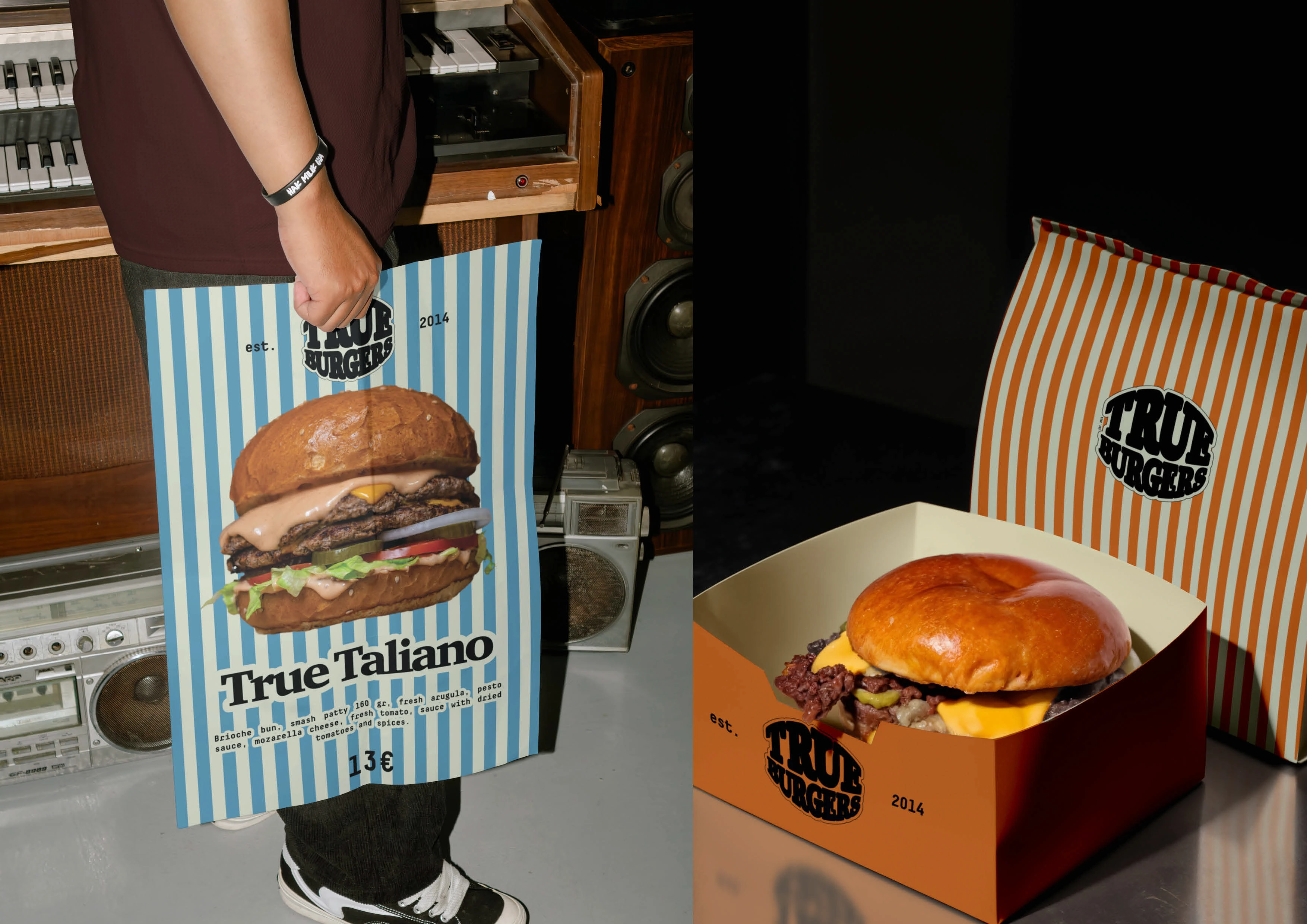 Айдентика True Burgers// identity design — Изображение №13 — Брендинг на Dprofile