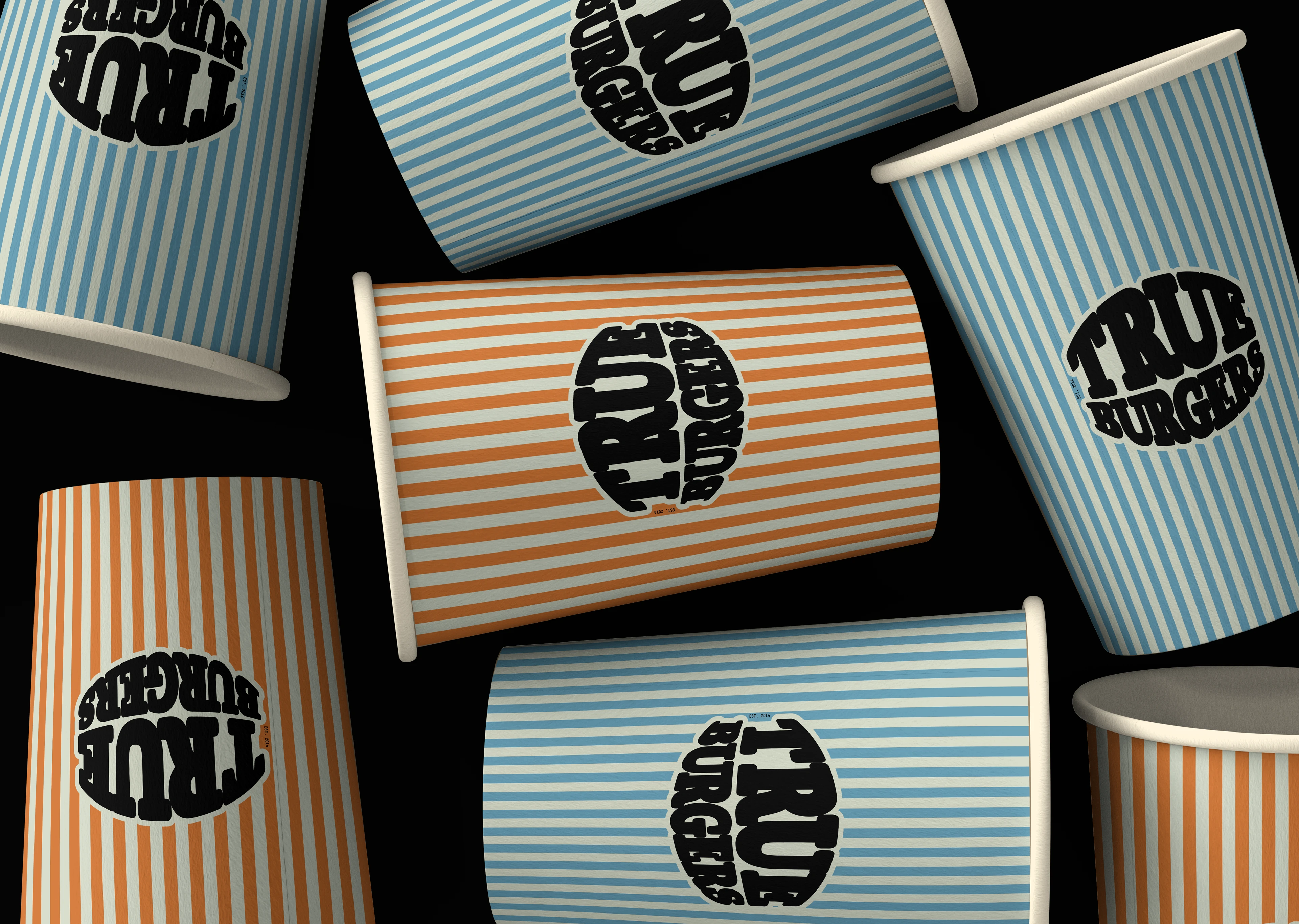 Айдентика True Burgers// identity design — Изображение №14 — Брендинг на Dprofile