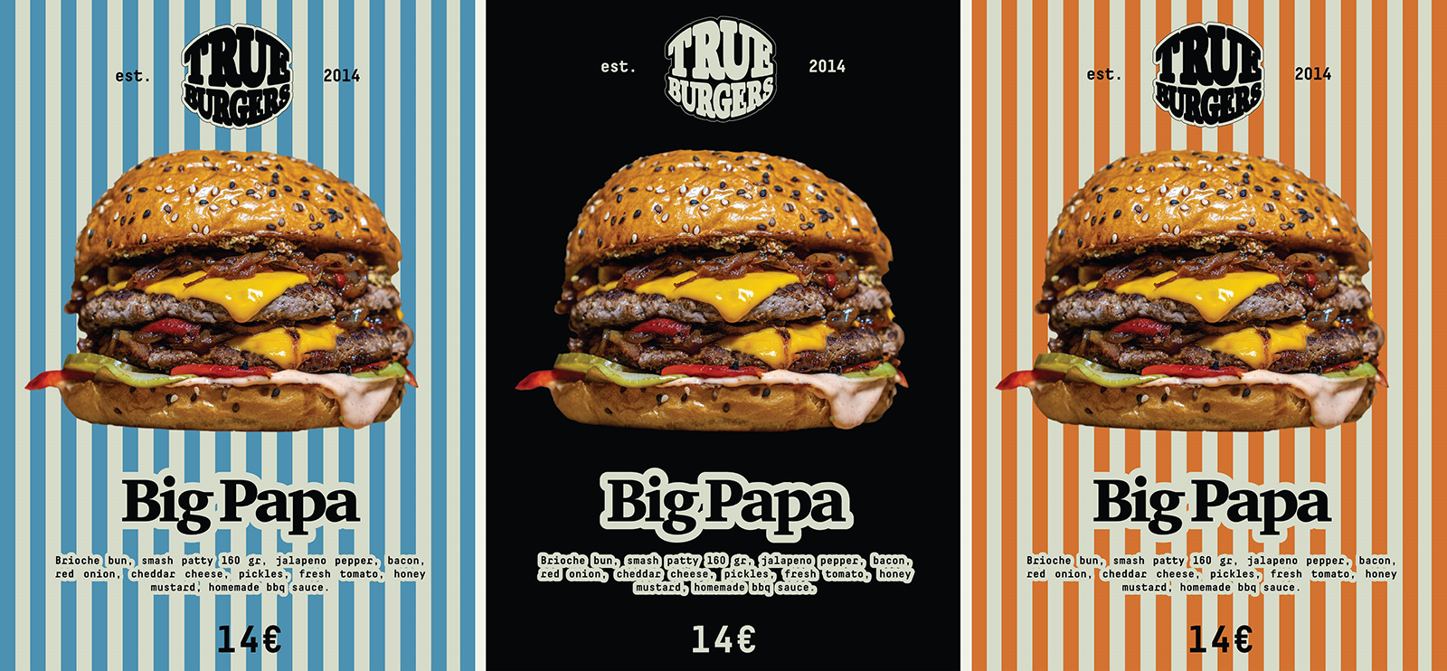 Айдентика True Burgers// identity design — Изображение №9 — Брендинг на Dprofile
