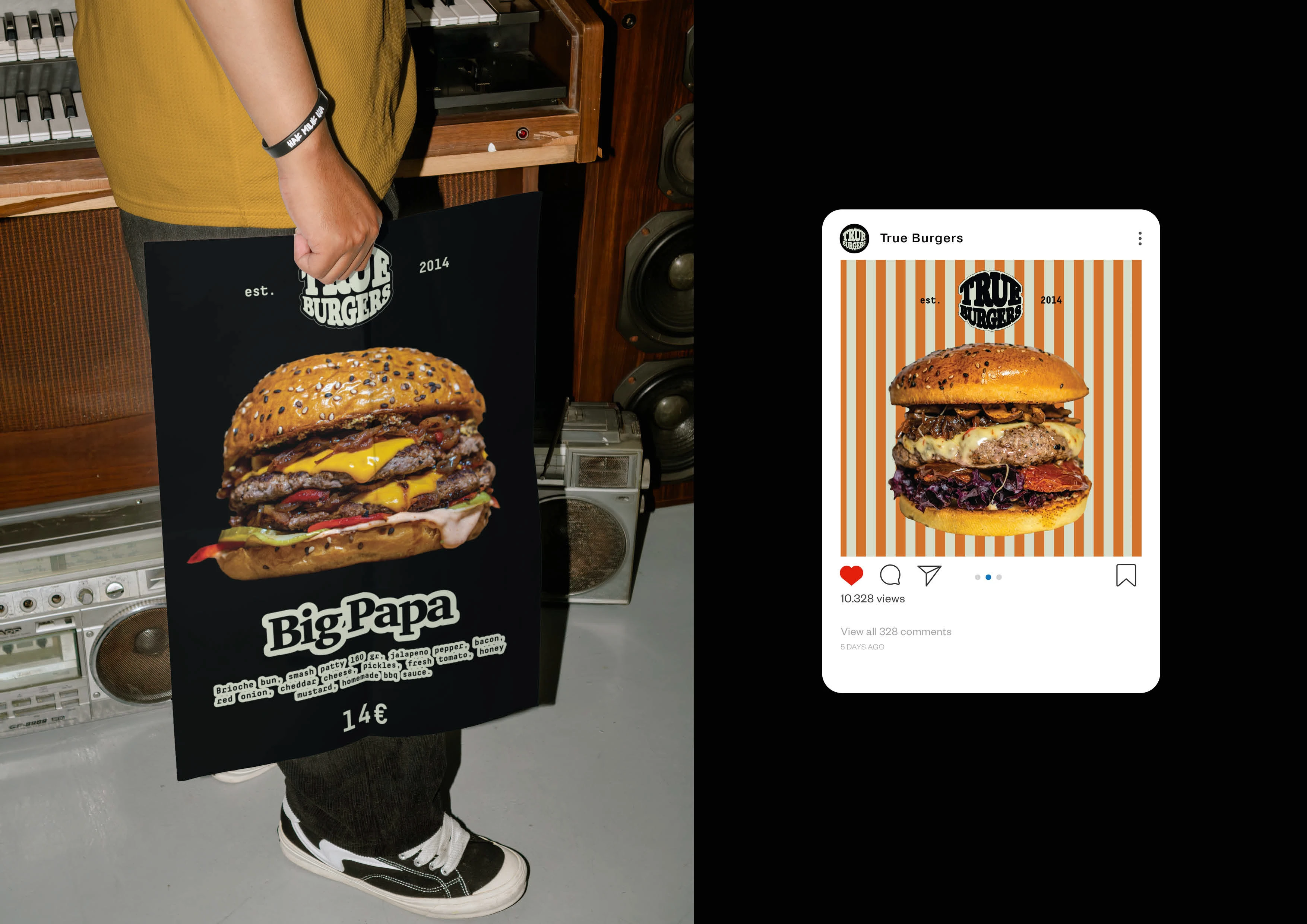 Айдентика True Burgers// identity design — Изображение №18 — Брендинг на Dprofile