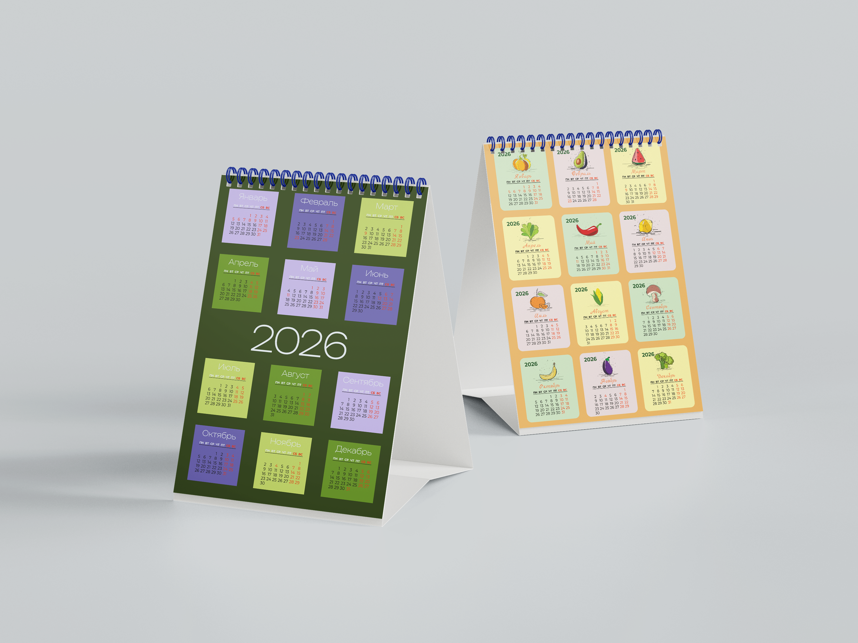 Разработка дизайна календаря на 2026 — Изображение №2 — Графика на Dprofile