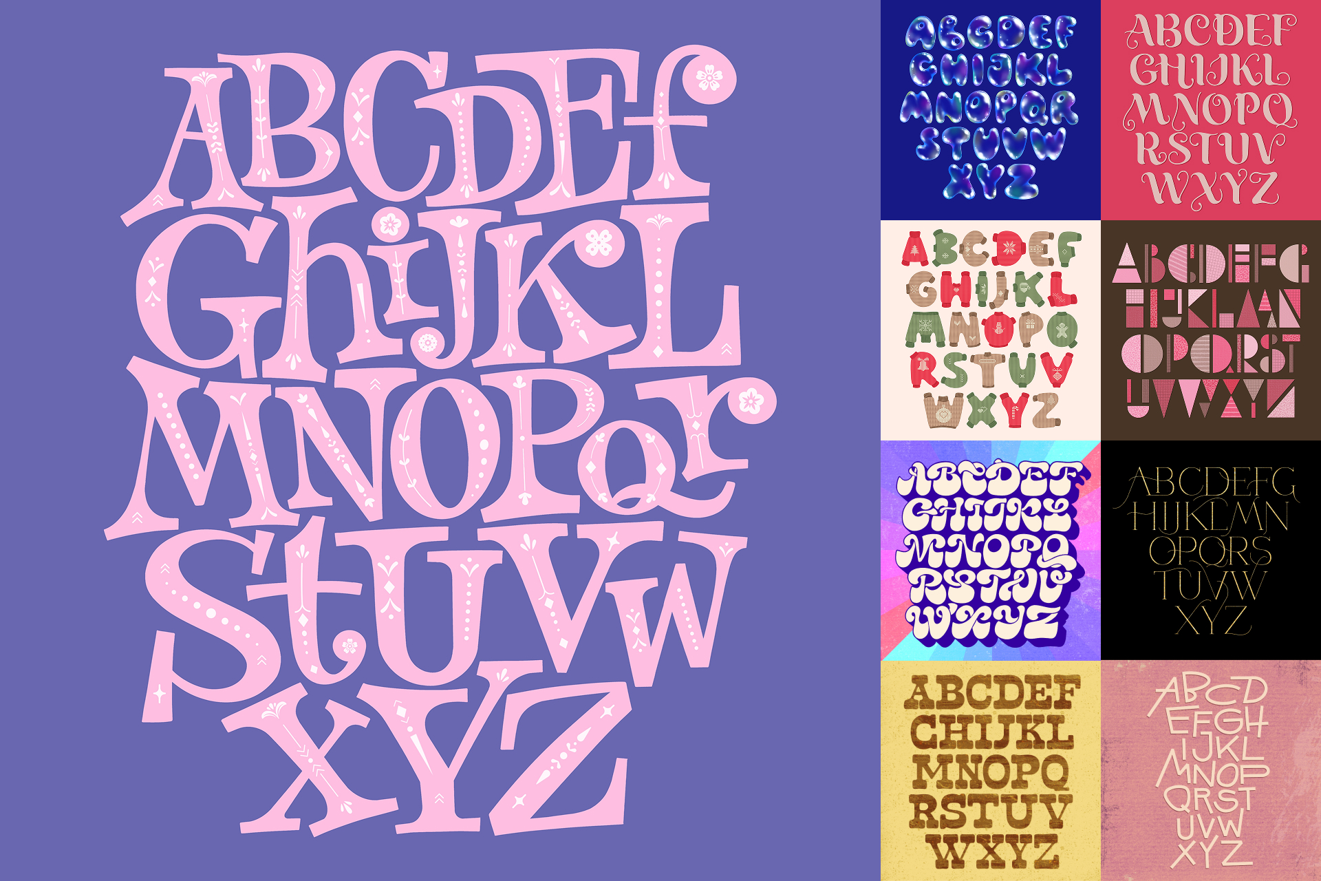 Алфавиты - личный челлендж — Изображение №1 — Иллюстрация, Графика на Dprofile