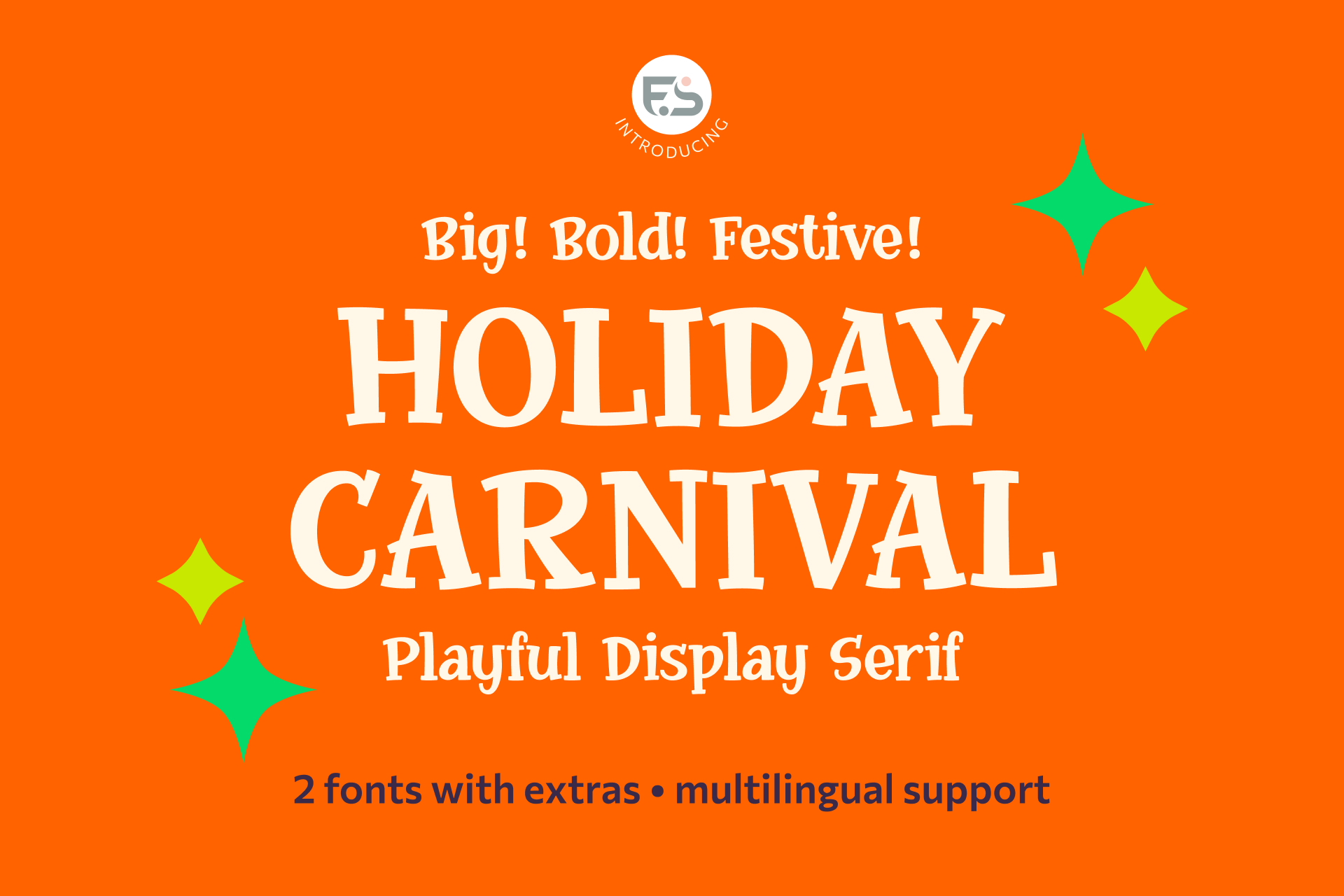Holiday Carnival - A Playful Display Serif — Изображение №1 — Графика на Dprofile