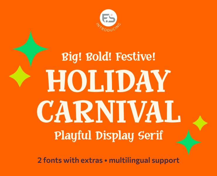 Holiday Carnival - A Playful Display Serif — Графика на Dprofile