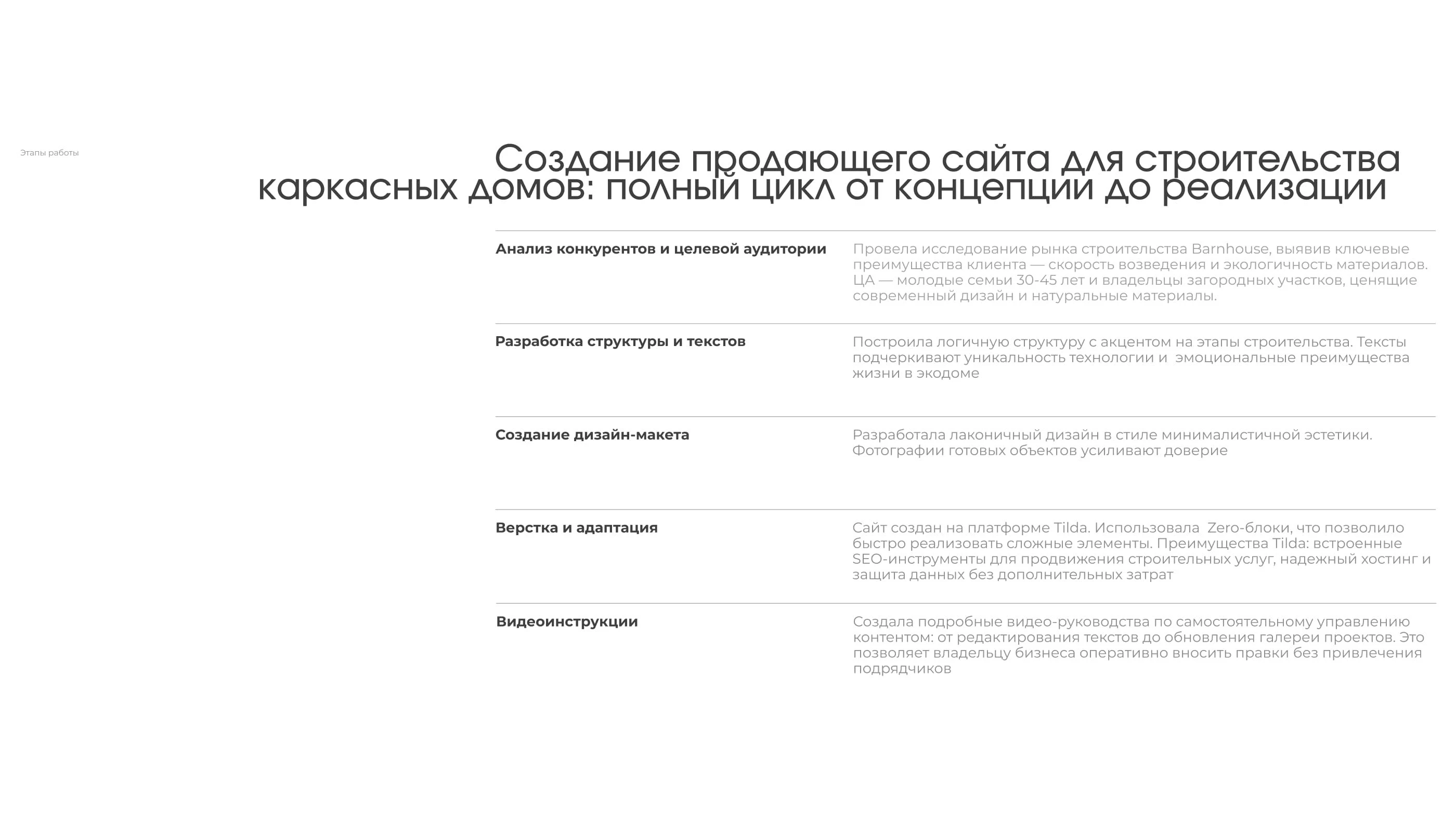 Лендинг. Каркасные дома /Дизайн и верстка на Tilda — Изображение №2 — Интерфейсы на Dprofile