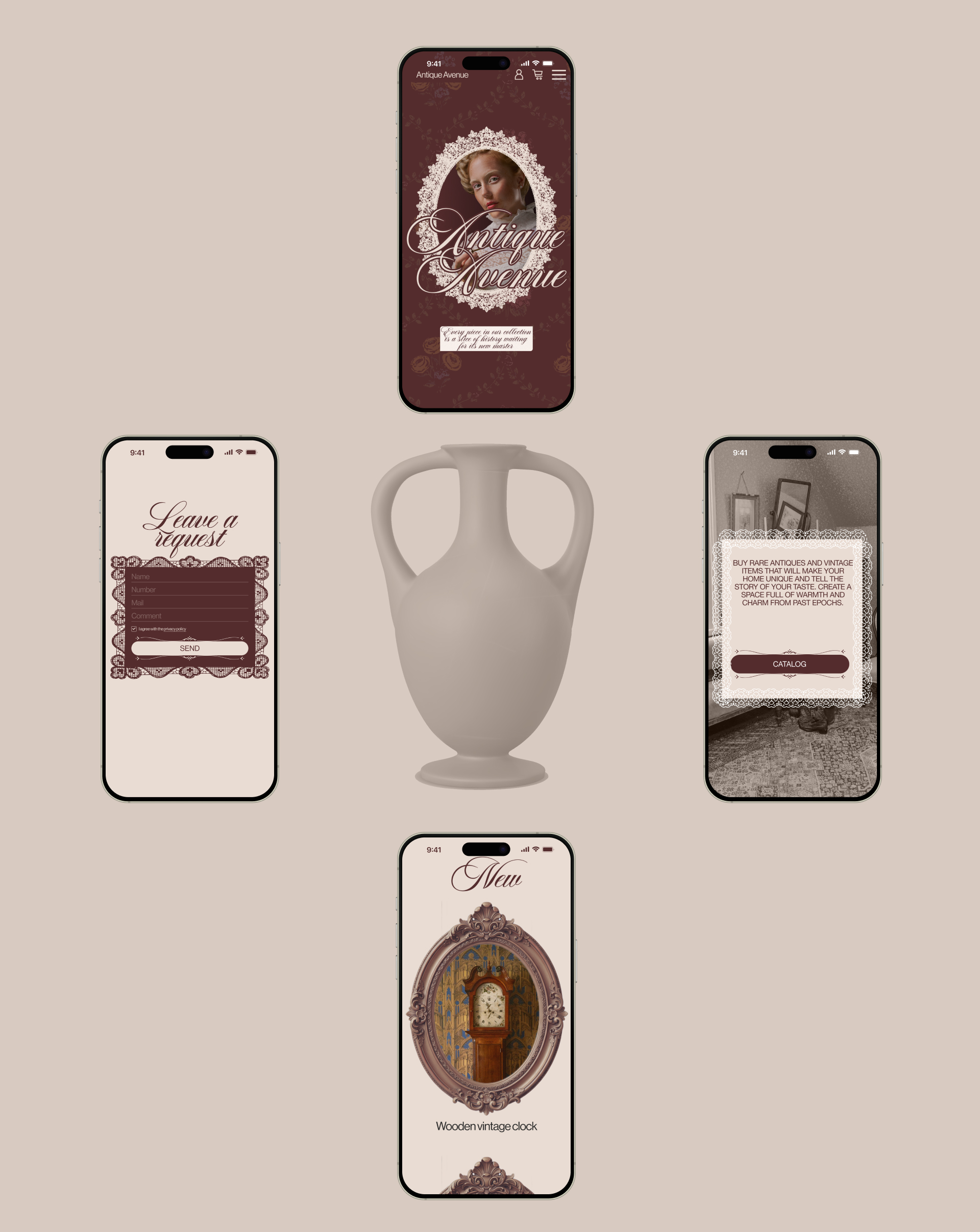 Online store of antiques and vintage items — Изображение №4 — Интерфейсы, Брендинг на Dprofile