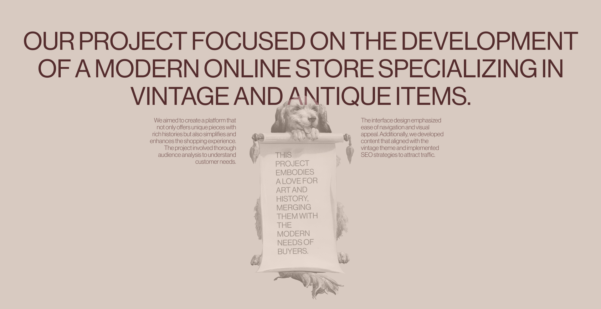 Online store of antiques and vintage items — Изображение №2 — Интерфейсы, Брендинг на Dprofile