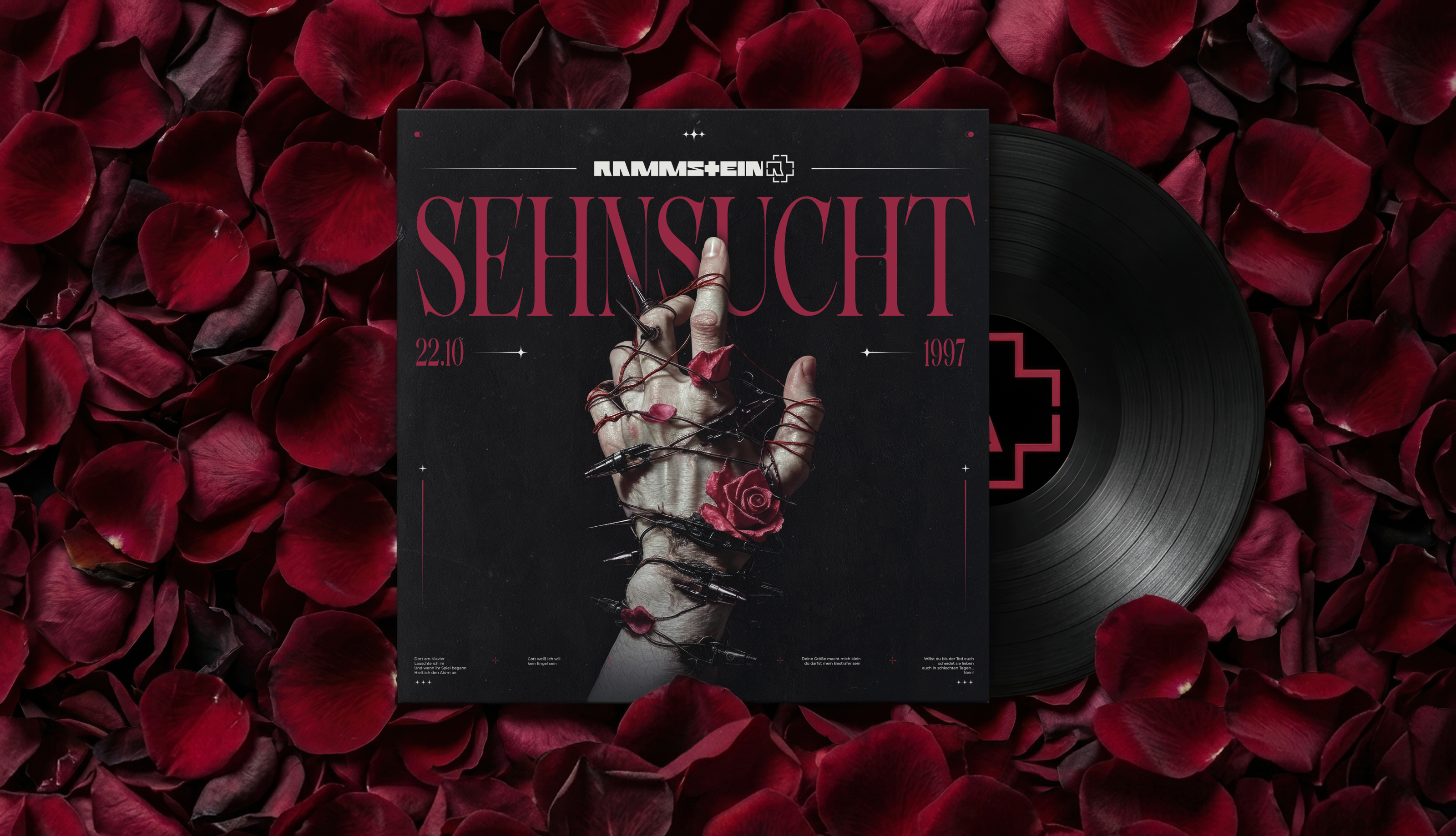 Sehnsucht | Дизайн виниловой пластинки Rammstein — Изображение №1 — Брендинг, Графика на Dprofile