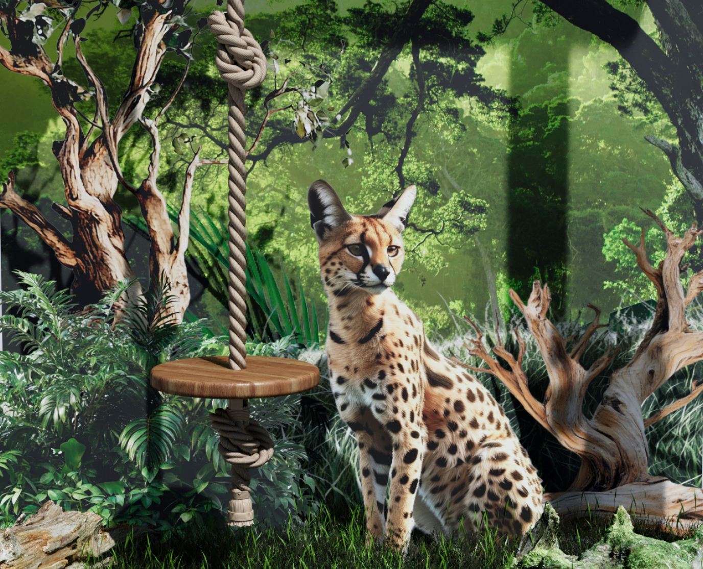 Boxberry. Фотозона с сервалом в зоопарке — 3D, Маркетинг на Dprofile